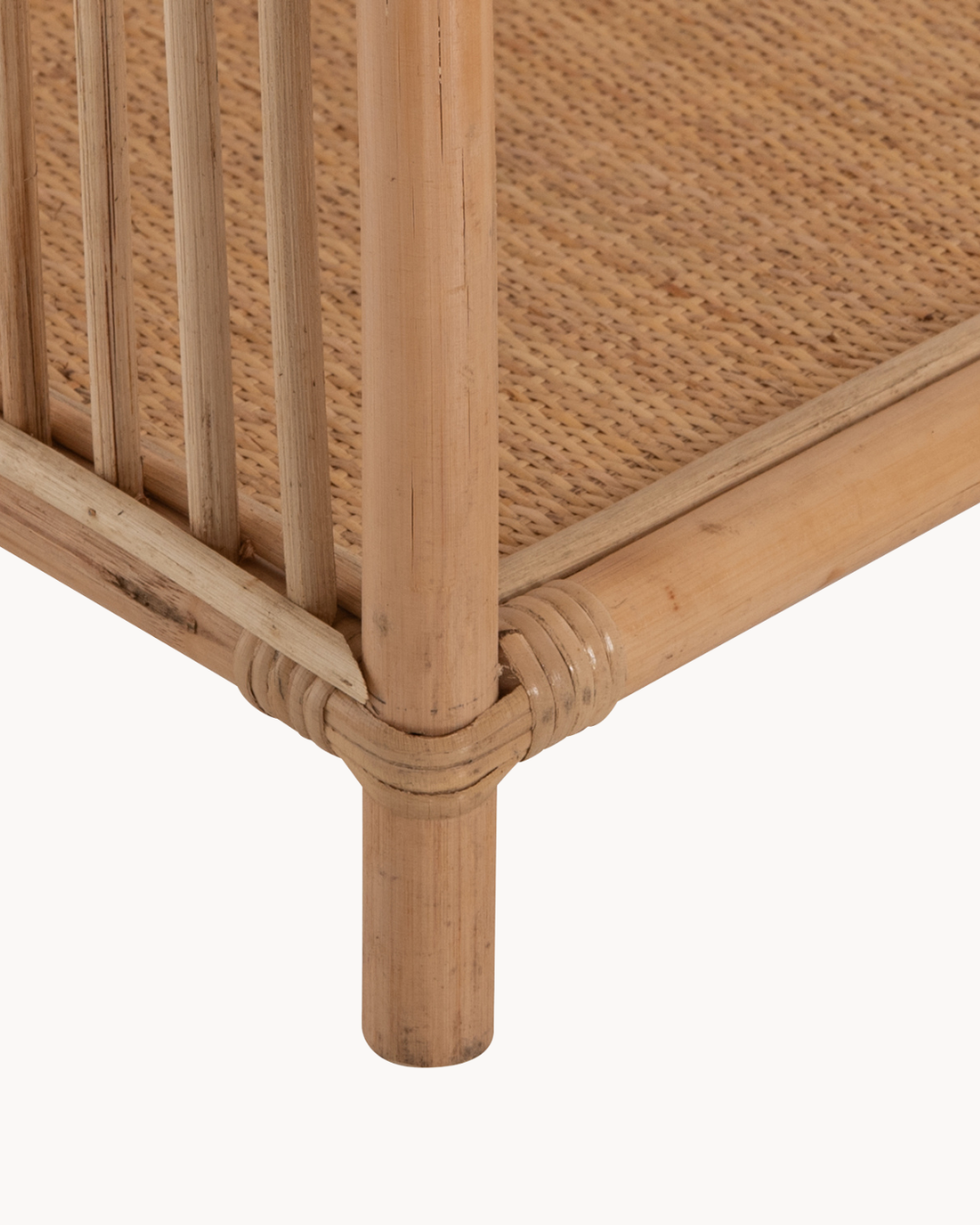 Boho Natural Ραφιέρα από Φυσικό Rattan 182cm - Image 5