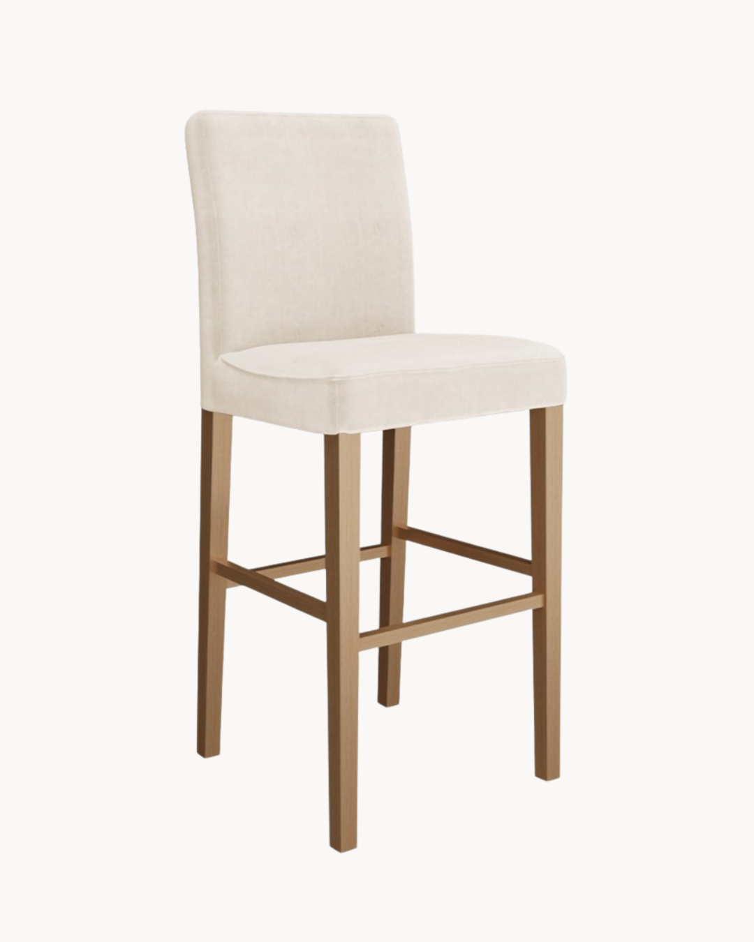 Modern Σκαμπό Μπαρ σε Φυσικό Ξύλο 74cm