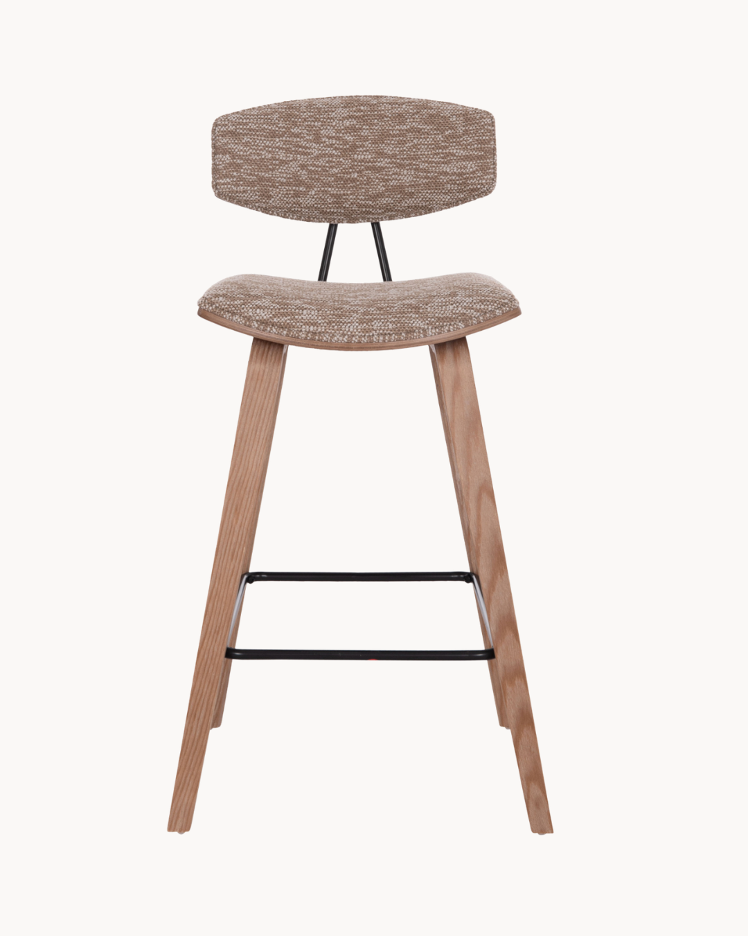 Modern Σκαμπό Μπαρ από Plywood Θαλάσσης σε Καφέ 67cm - Image 3