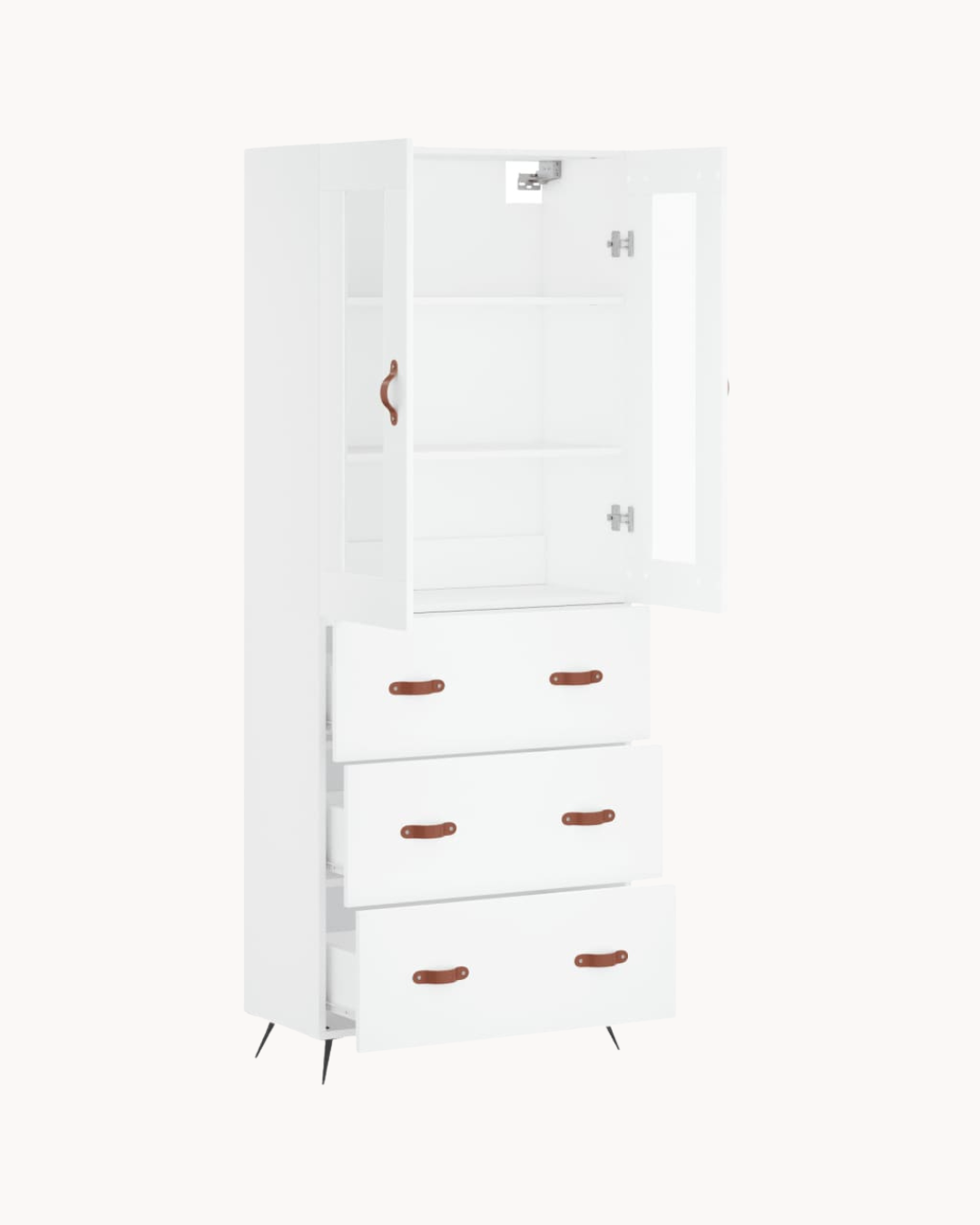 Contemporary Minimal Βιτρίνα 69,5cm Λευκό - Image 3