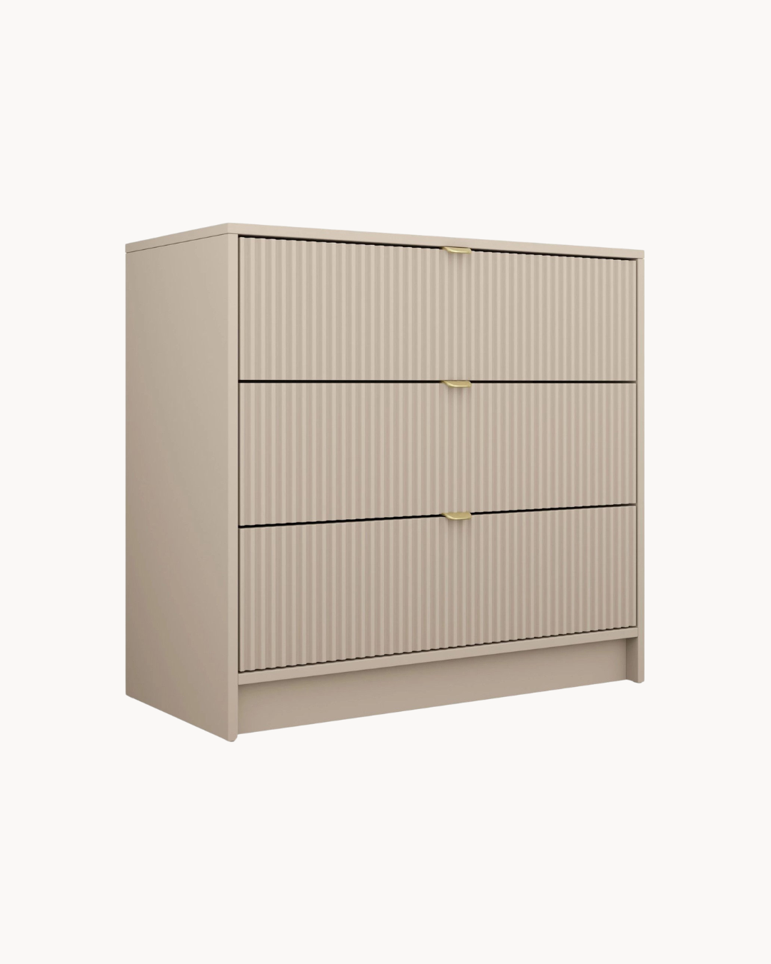 Minimal Μοντέρνα Συρταριέρα 3SZ 80x40x75εκ Μπεζ - Image 7