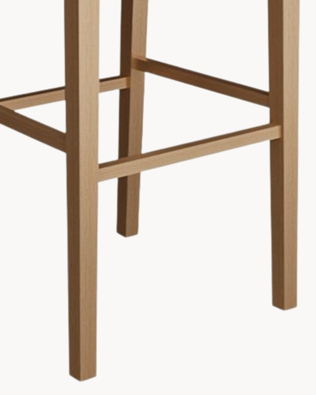 Modern Σκαμπό Μπαρ σε Φυσικό Ξύλο 74cm - Image 4