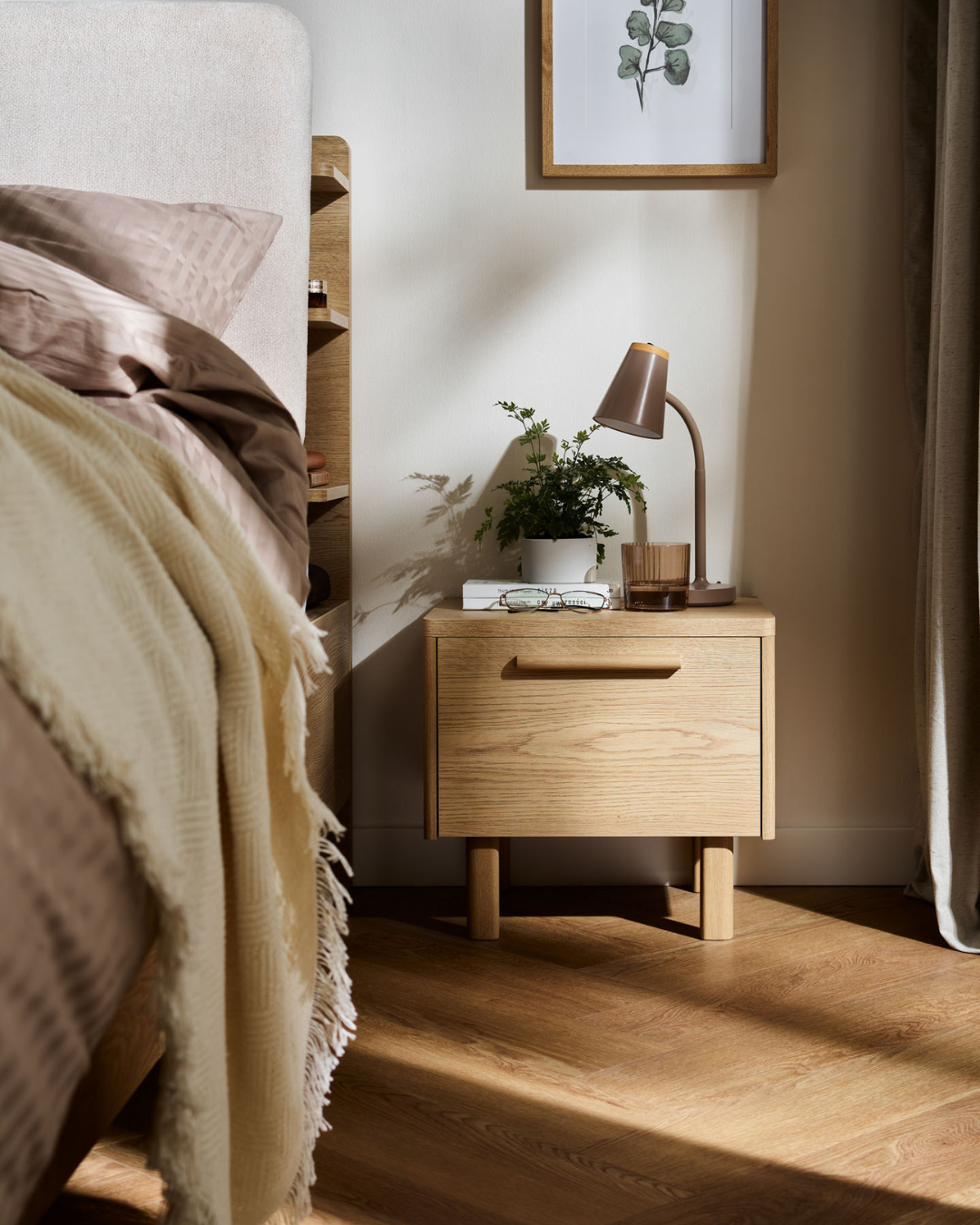 Scandi Κομοδίνο από Ξύλο Βελανιδιάς 43,2x35x40εκ φυσικό - Image 2