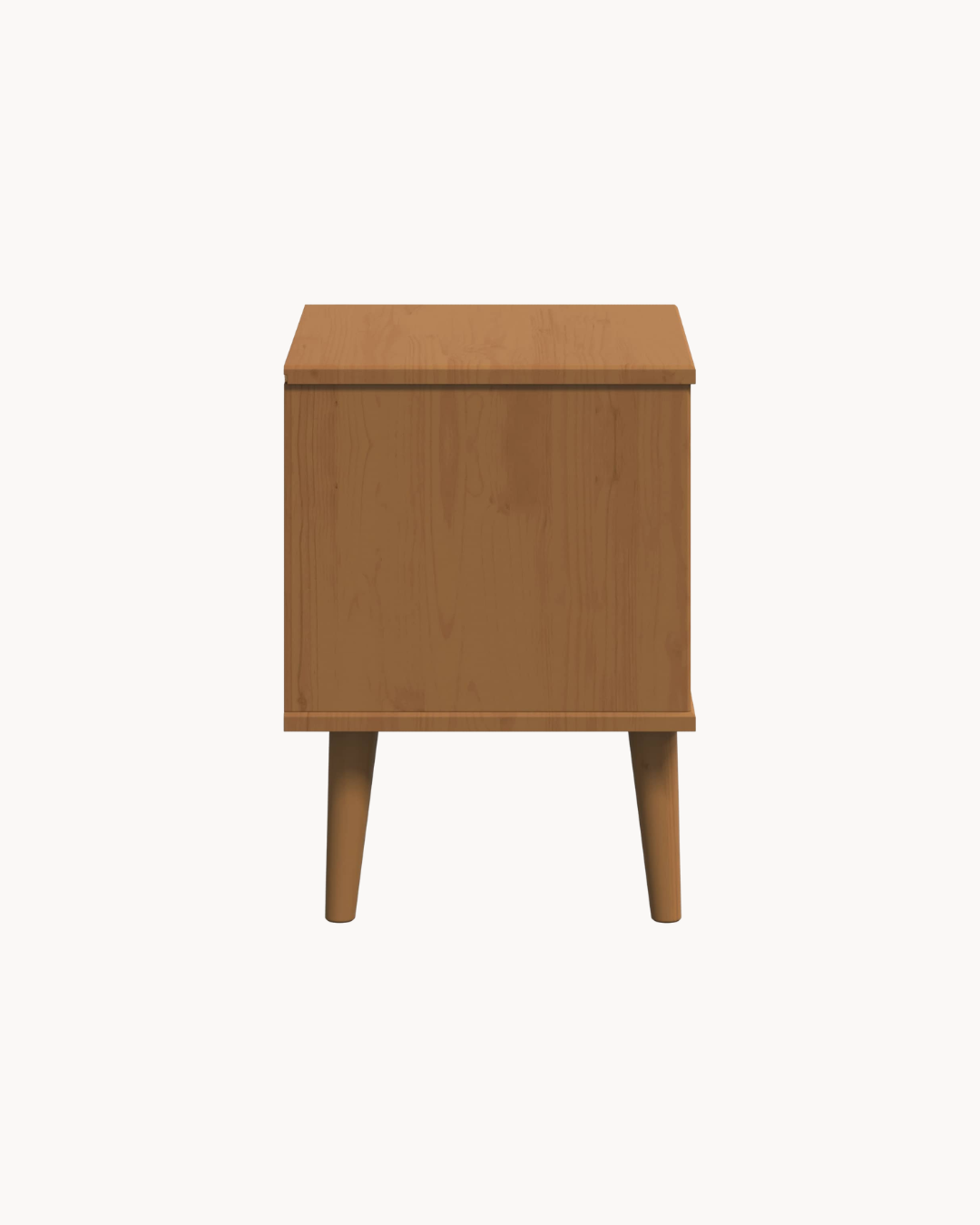 Minimal Κομοδίνο από Μασίφ Ξύλο Πεύκου 40x35x48εκ καραμέλα - Image 5