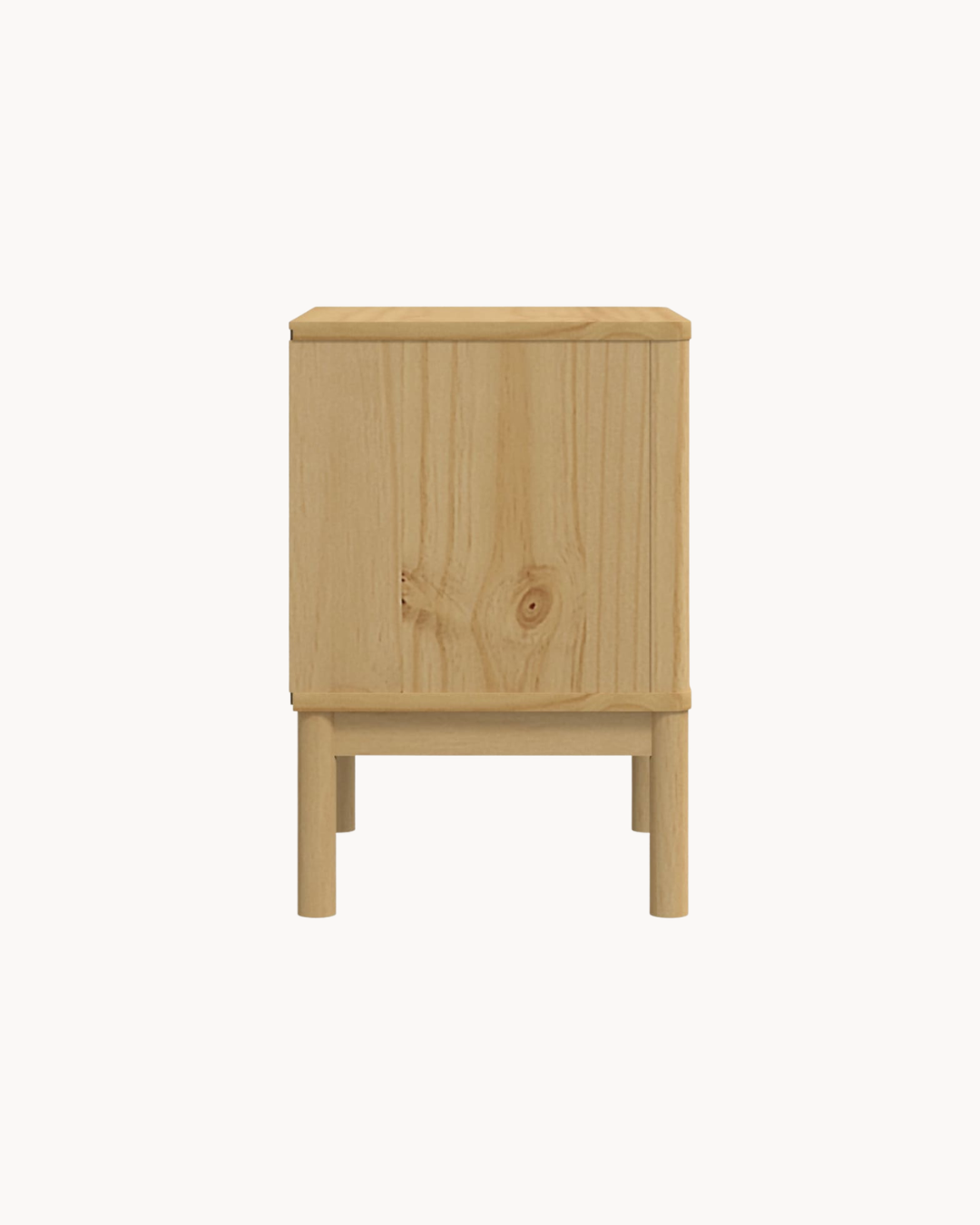 Scandi Κομοδίνο από Μασίφ Ξύλο Πεύκου FLORO 45x39x57εκ φυσικό - Image 5