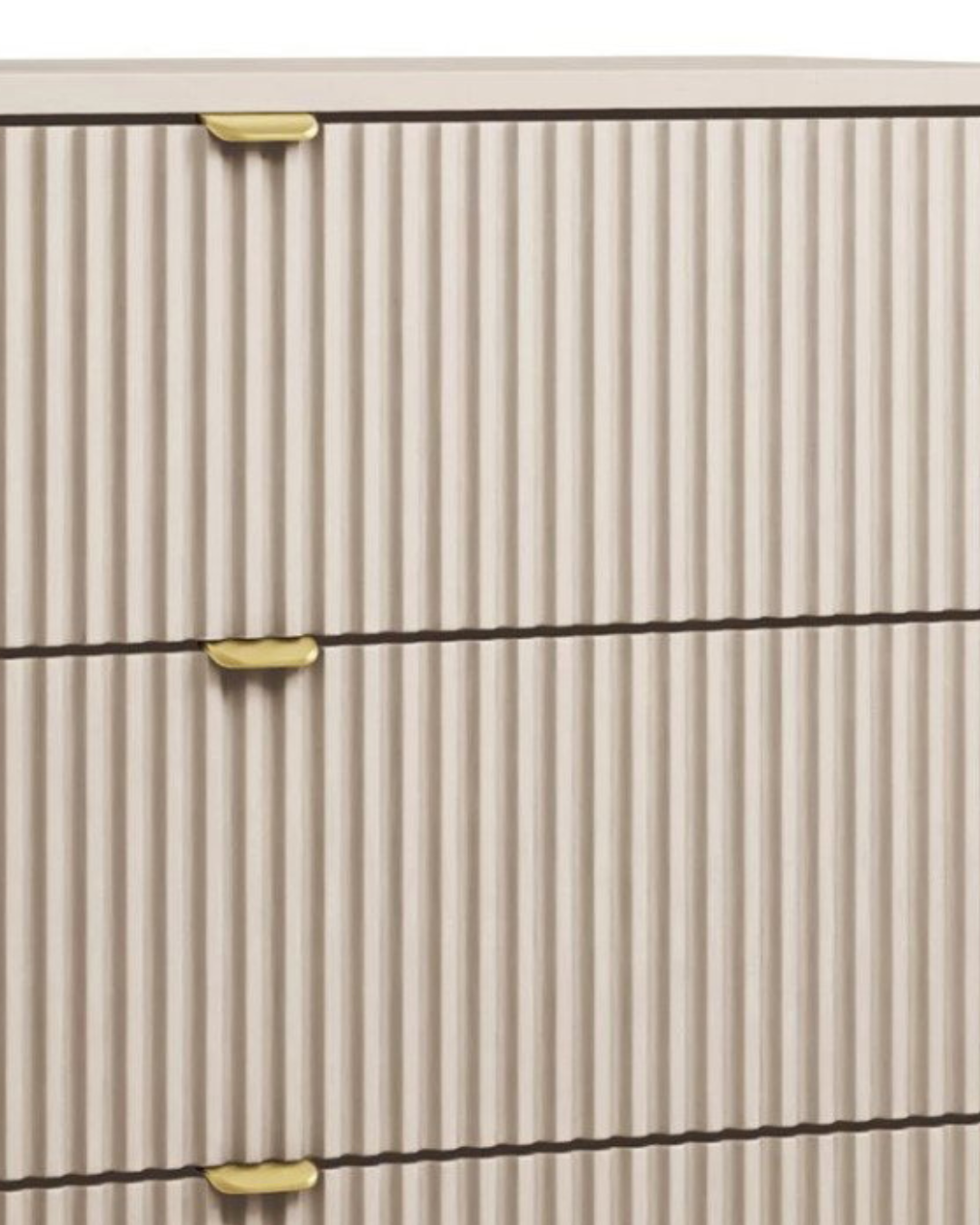 Minimal Μοντέρνα Συρταριέρα 3SZ 80x40x75εκ Μπεζ - Image 5