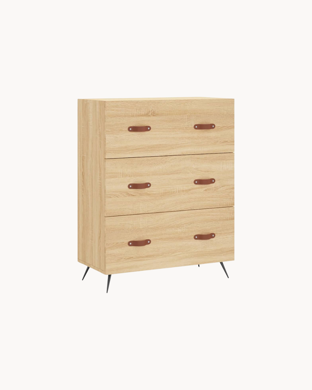 Modern Minimal Βιτρίνα Σκευοθήκη 69,5cm Φυσικό - Image 6