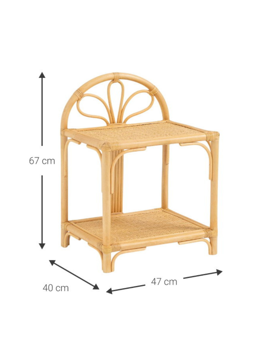 Boho Κομοδίνο Natural Bamboo 47x40x67εκ φυσικό - Image 6