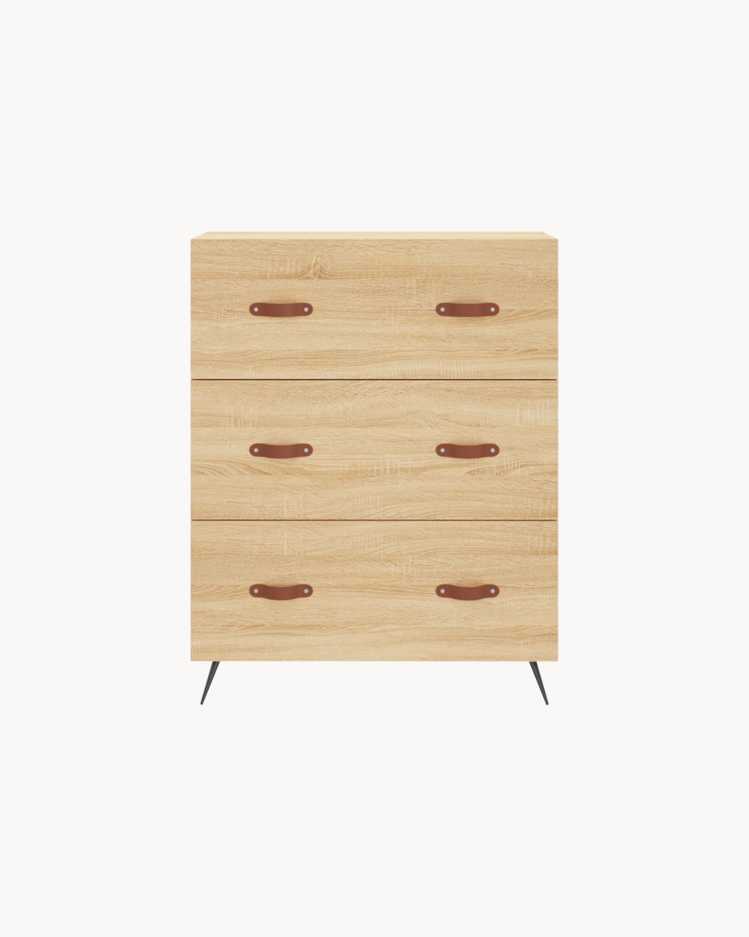 Modern Minimal Βιτρίνα Σκευοθήκη 69,5cm Φυσικό - Image 7