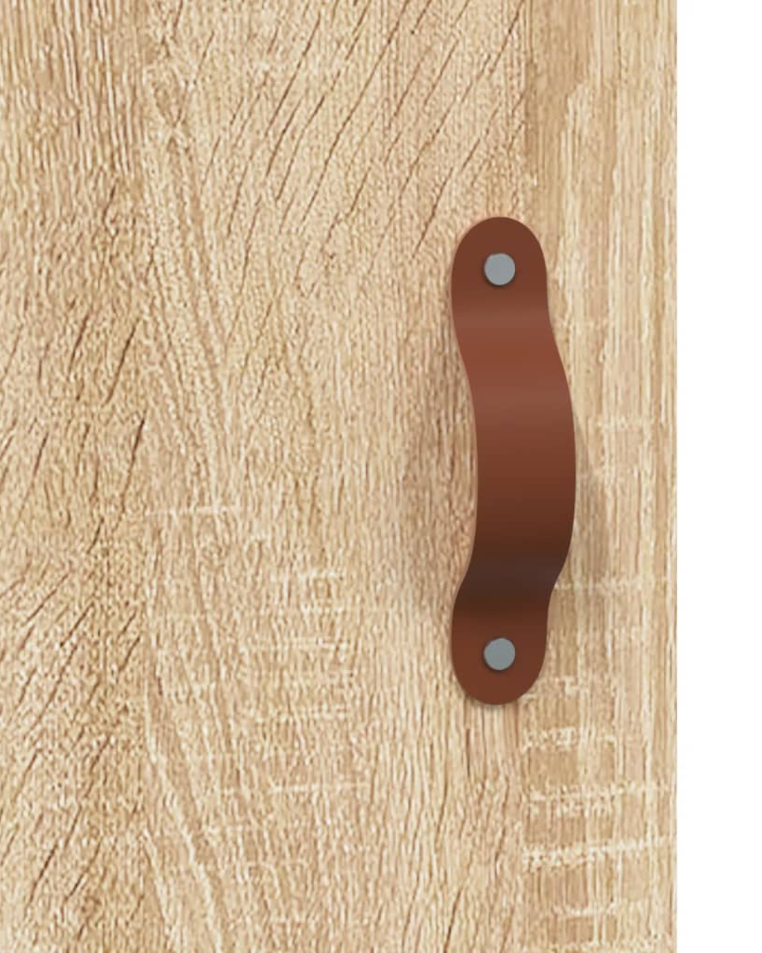 Modern Minimal Βιτρίνα Σκευοθήκη 69,5cm Φυσικό - Image 8