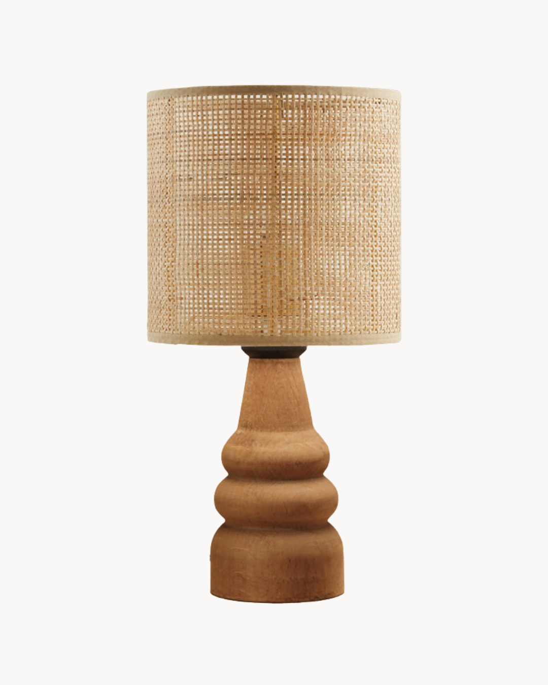Boho Ξύλινο Επιτραπέζιο Φωτιστικό 15x32εκ Φυσικό - Image 5