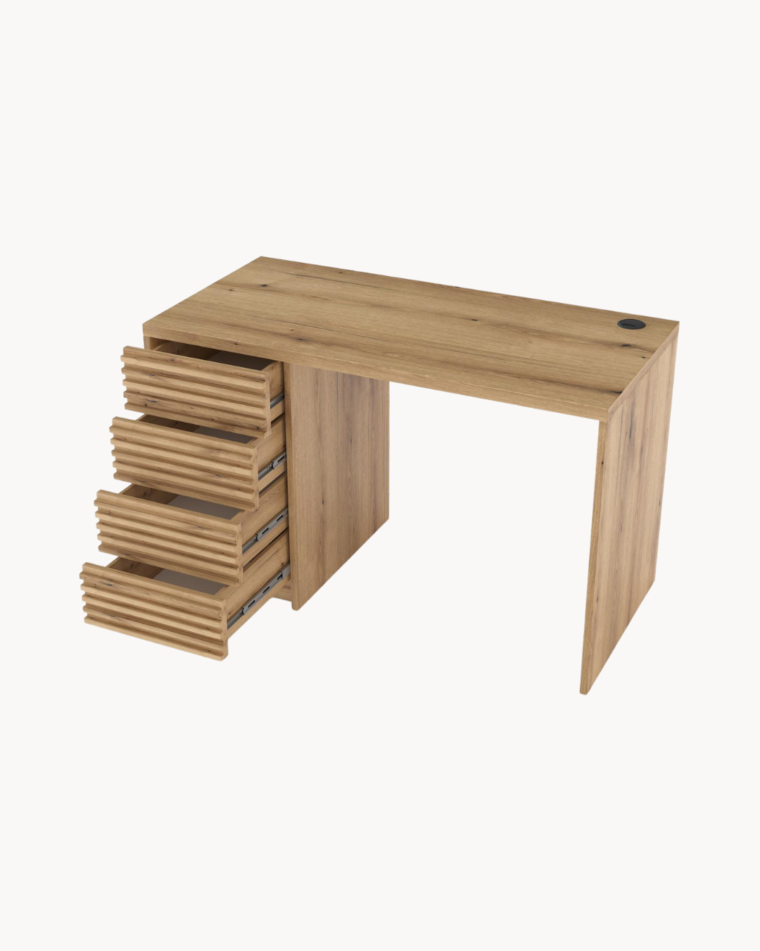Modern Γραφείο Με συρτάρια 120cm φυσικό - Image 4