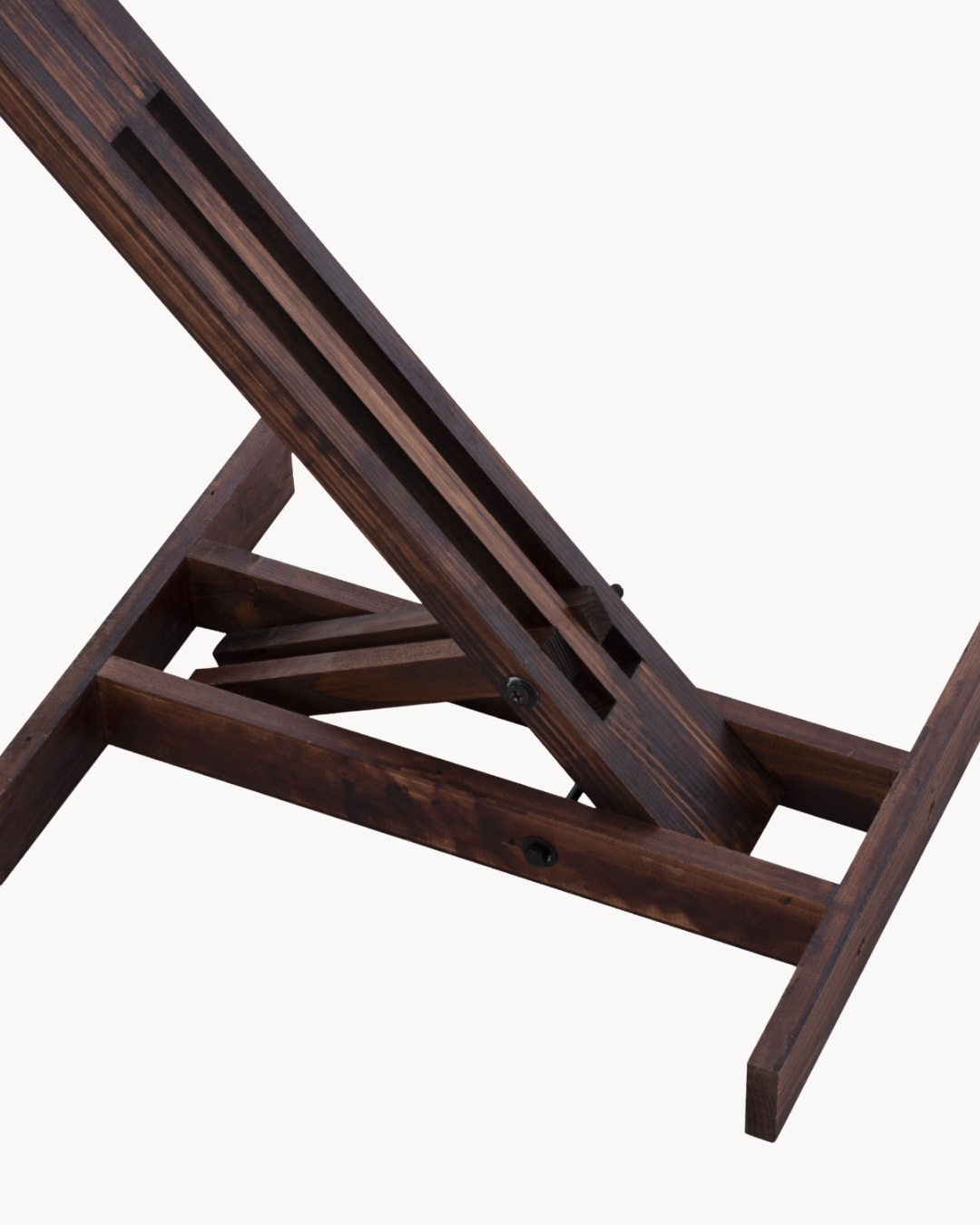 Rustic Ξύλινο Φωτιστικό Δαπέδου 40x30x160 εκ. Καρυδί-Μπεζ - Image 5