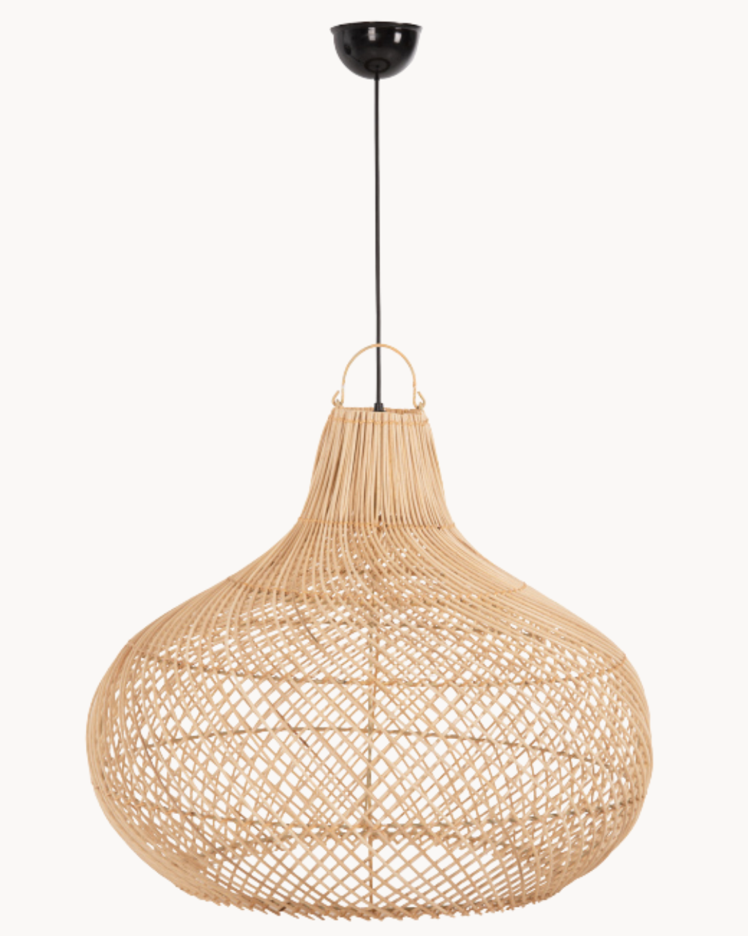 Wabi Sabi Κρεμαστό Φωτιστικό από Rattan Φ54x52 εκ. Φυσικό - Image 3