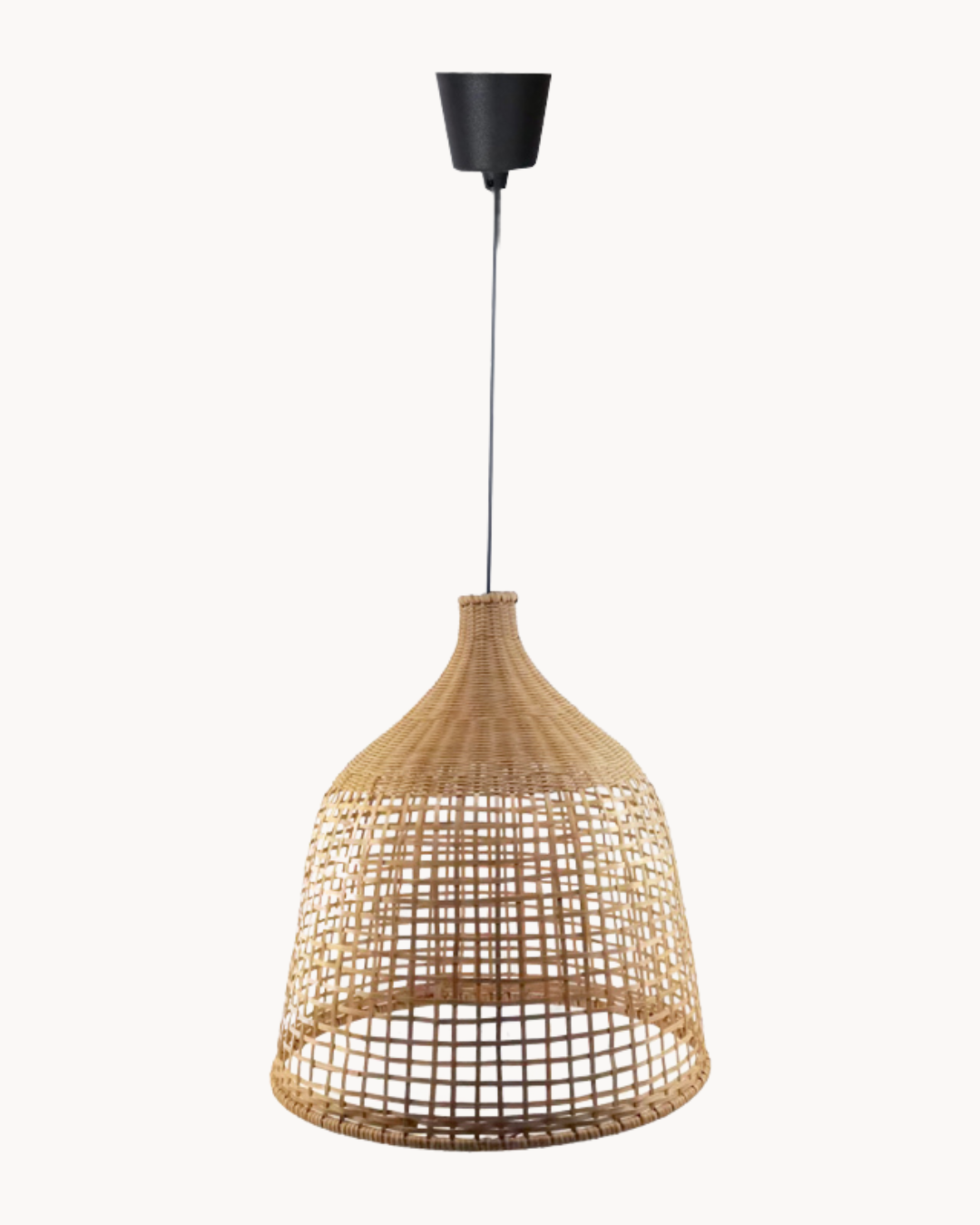 Natural Φωτιστικό Οροφής από Bamboo 42x42x190 εκ. Φυσικό - Image 3