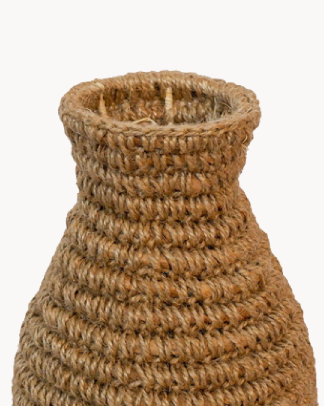 Organic Διακοσμητικό Βάζο από Sisal 20x20x33 εκ. Φυσικό - Image 3