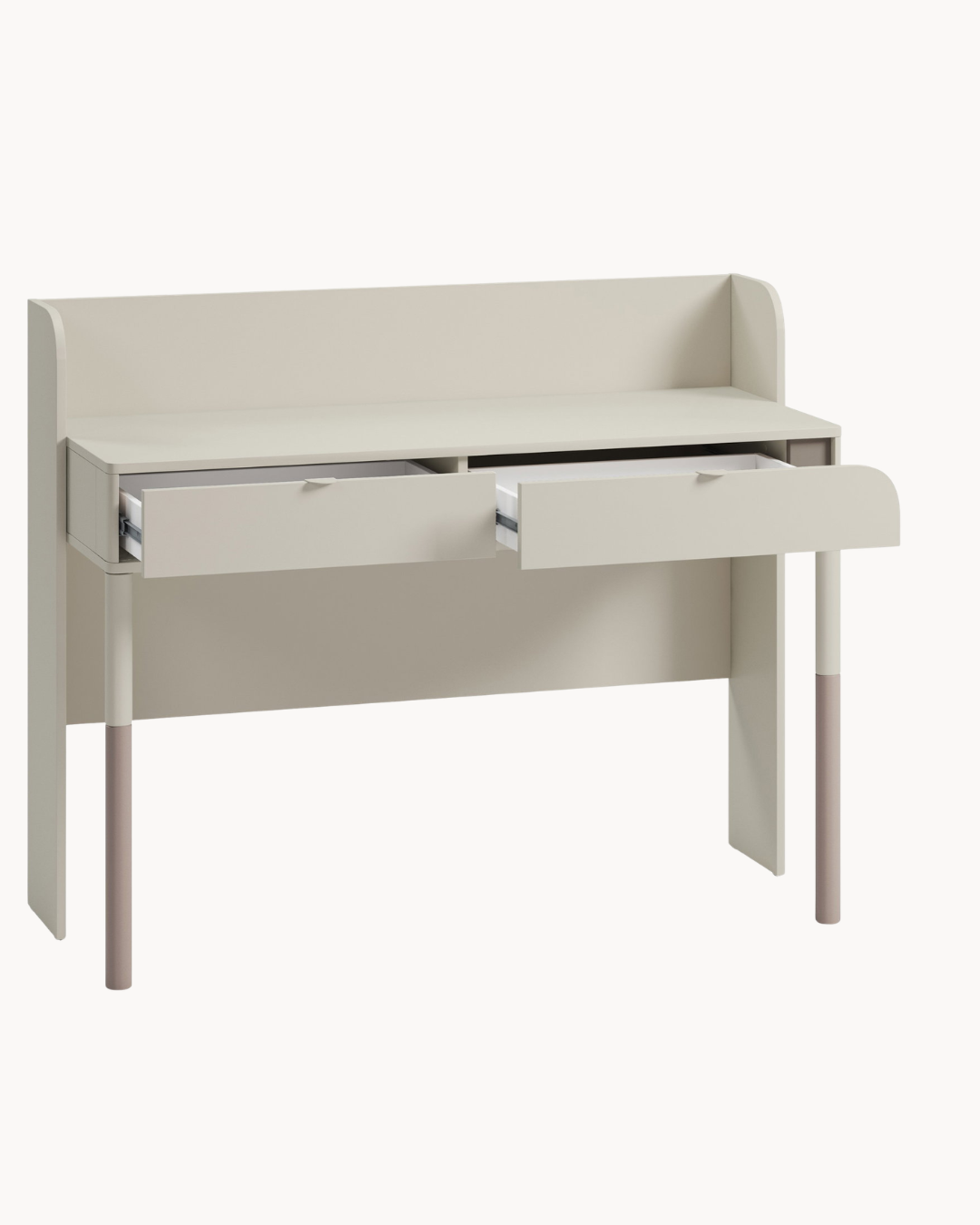 Chic Modern Γραφείο με 2 συρτάρια 122cm Μπεζ - Image 4