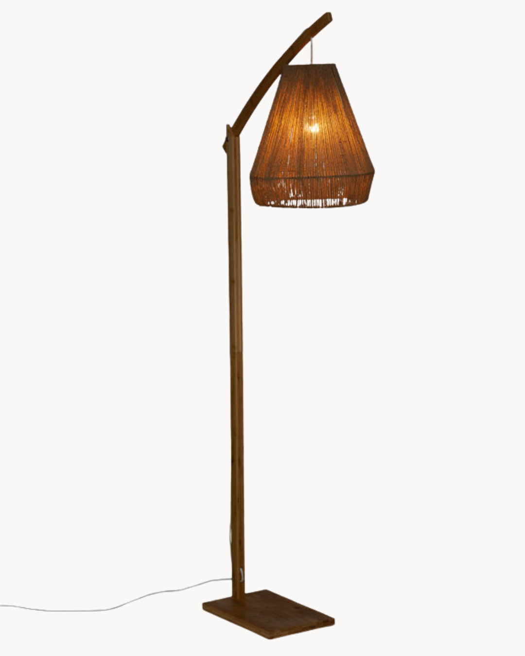 Boho Φωτιστικό Δαπέδου 52x30x158 εκ. Μπεζ - Image 4