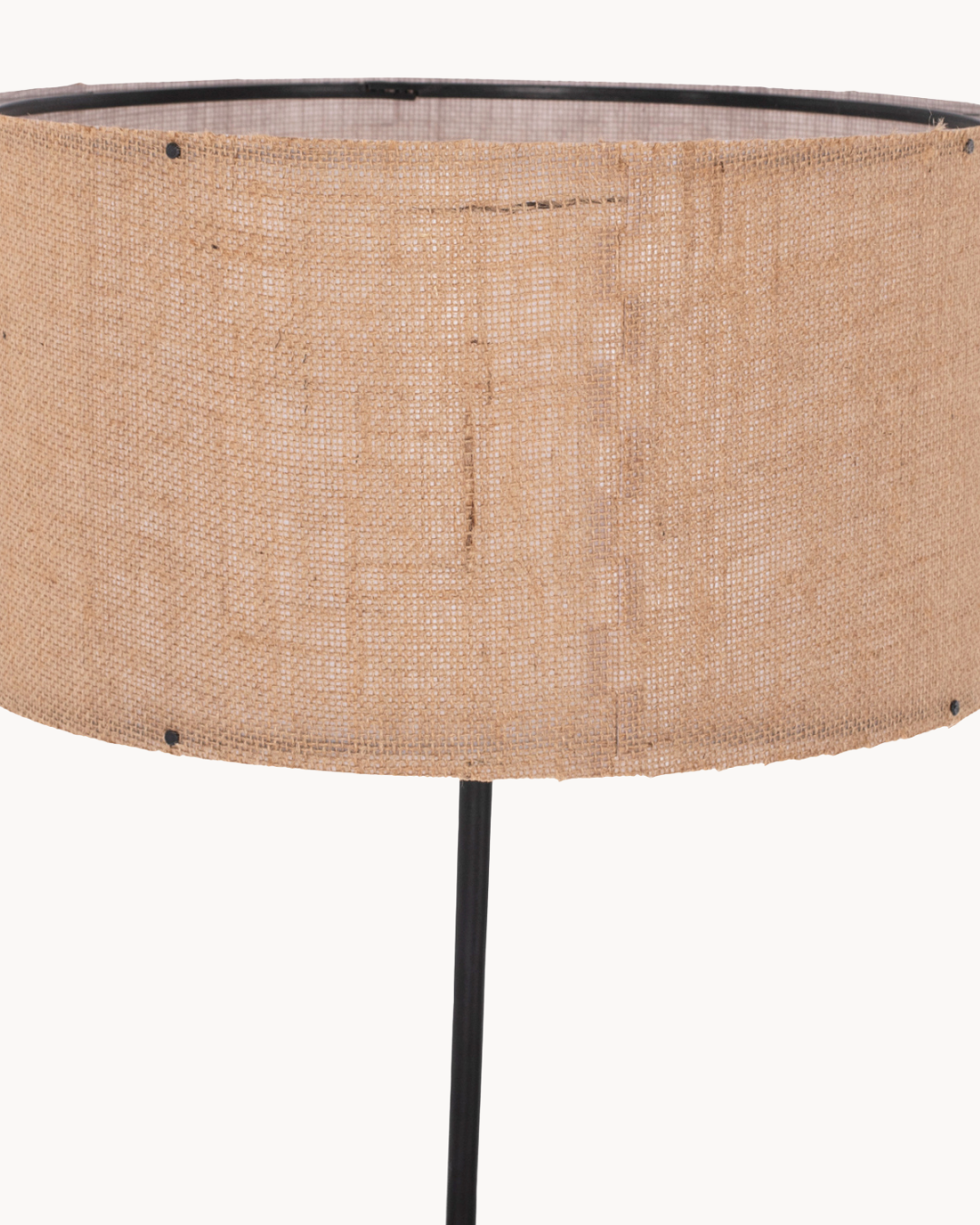 Modern Φωτιστικό Δαπέδου με 3 Ράφια Φ38x140 εκ. Φυσικό-Μπεζ - Image 3