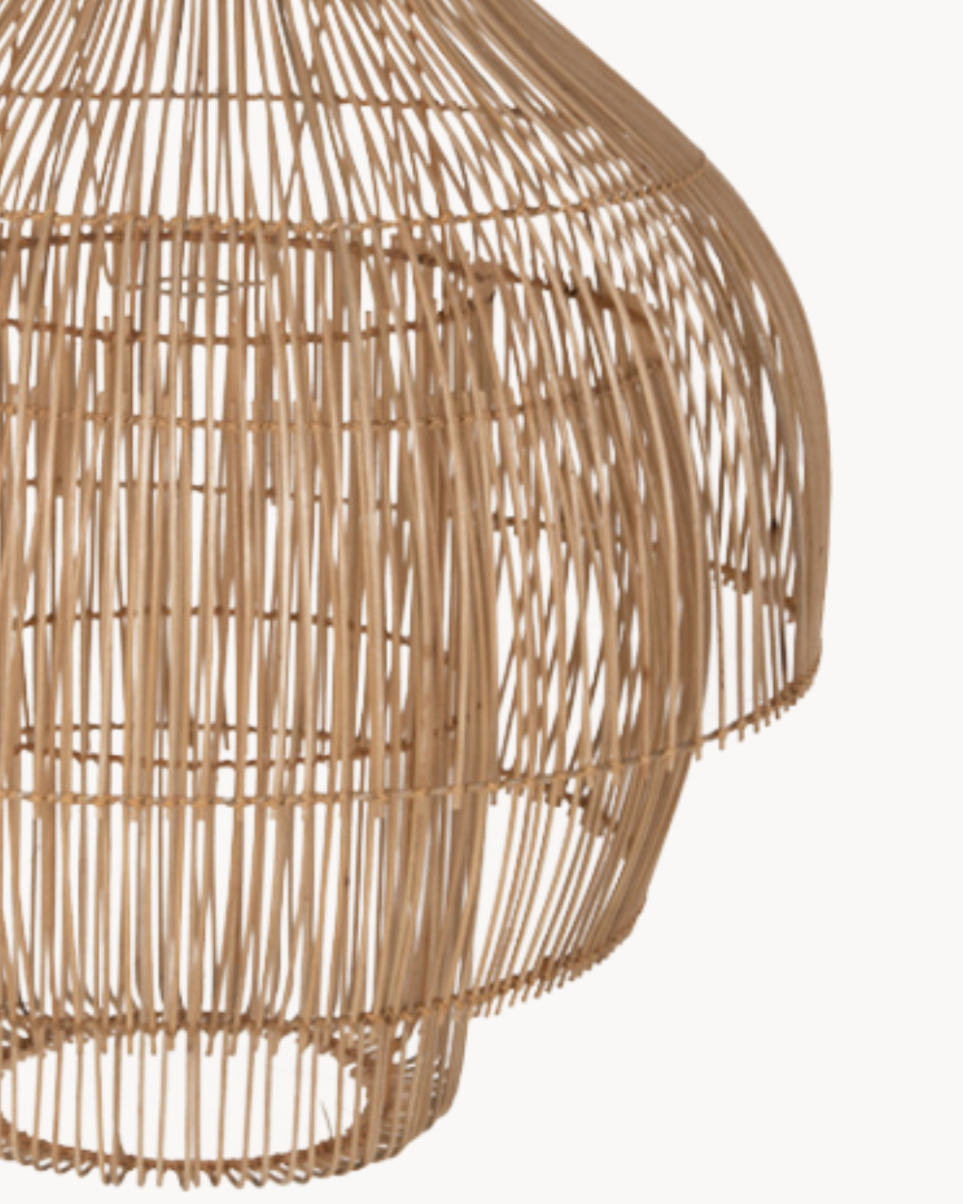 Japandi Φωτιστικό Οροφής από Rattan Φ70x87 εκ. Φυσικό - Image 4