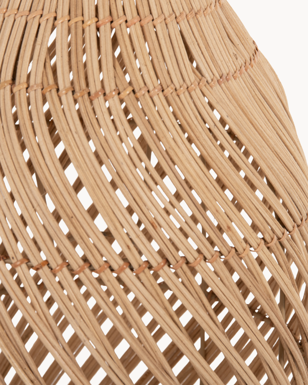 Boho Κρεμαστό Φωτιστικό από Rattan Φ23x53 εκ. Φυσικό - Image 5