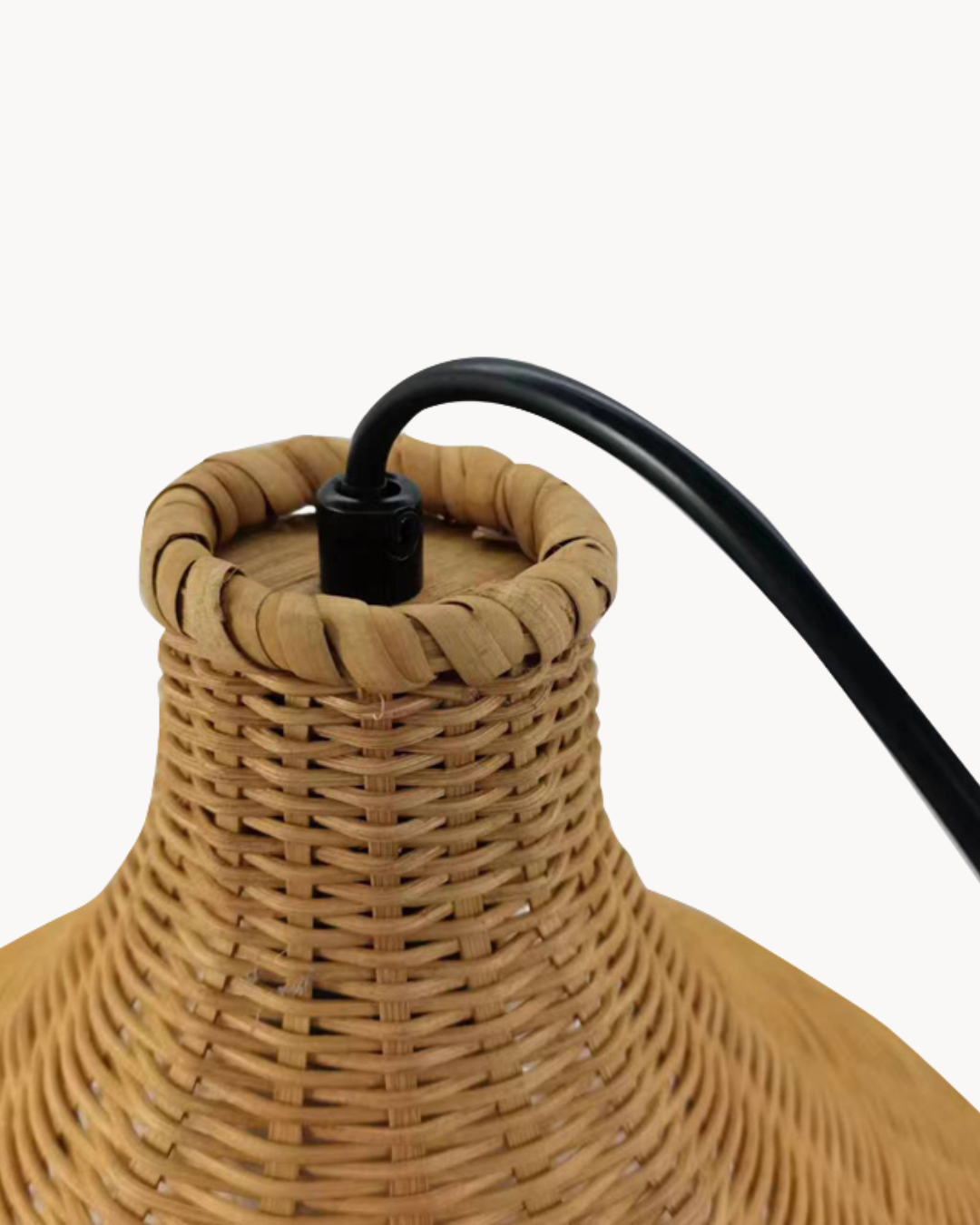 Natural Φωτιστικό Οροφής από Bamboo 42x42x190 εκ. Φυσικό - Image 4