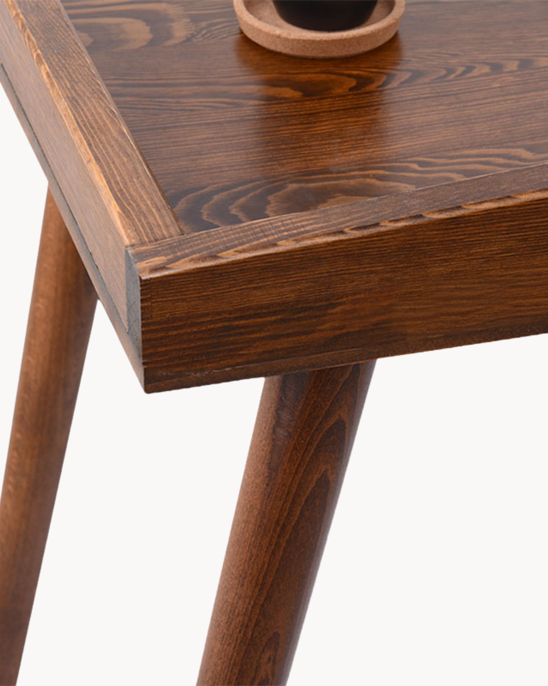 Modern Γραφείο Εργασίας από Ξύλο Πεύκου 119cm Καρυδί - Image 6