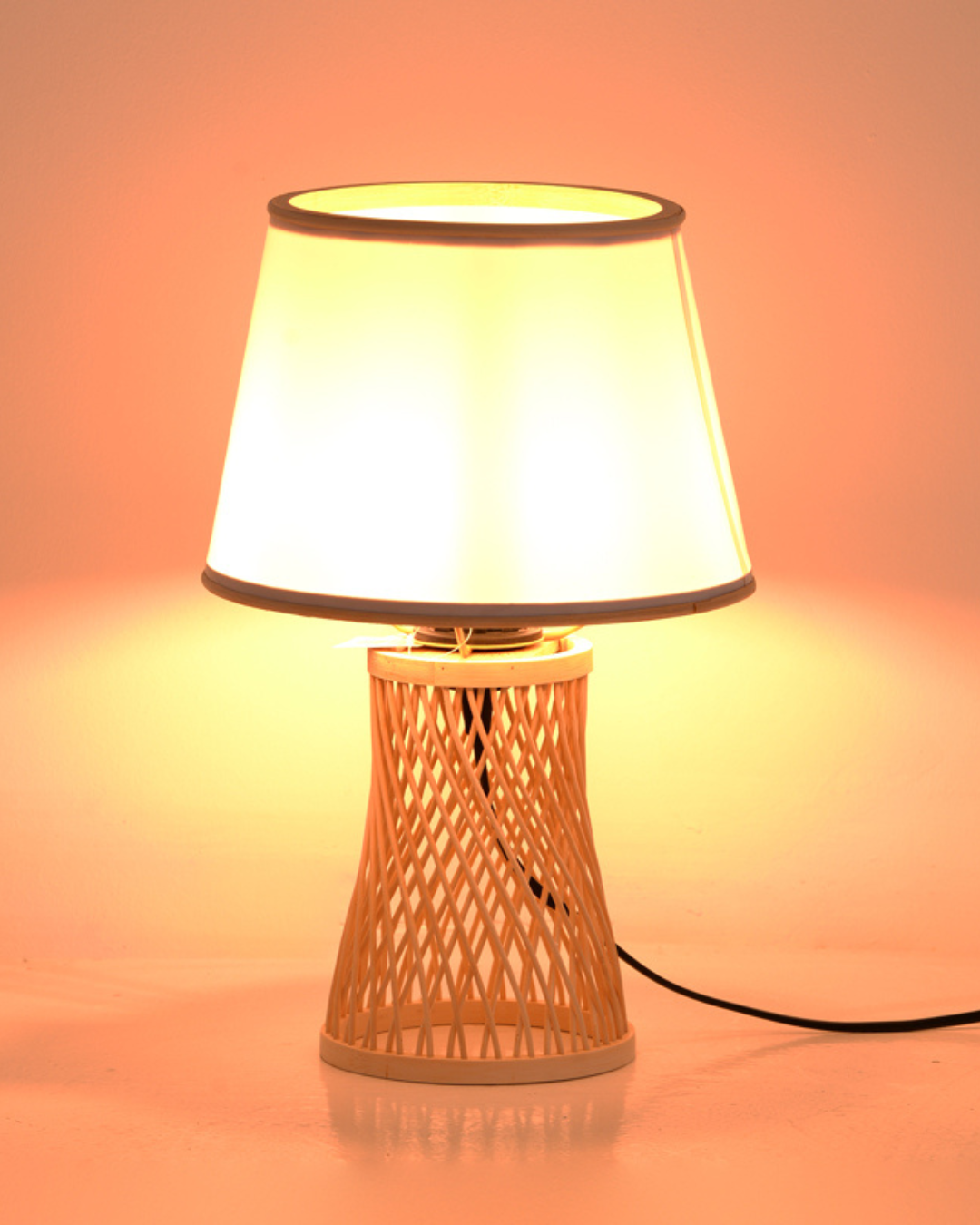 Boho Επιτραπέζιο Φωτιστικό Bamboo 24x37εκ Φυσικό - Image 4