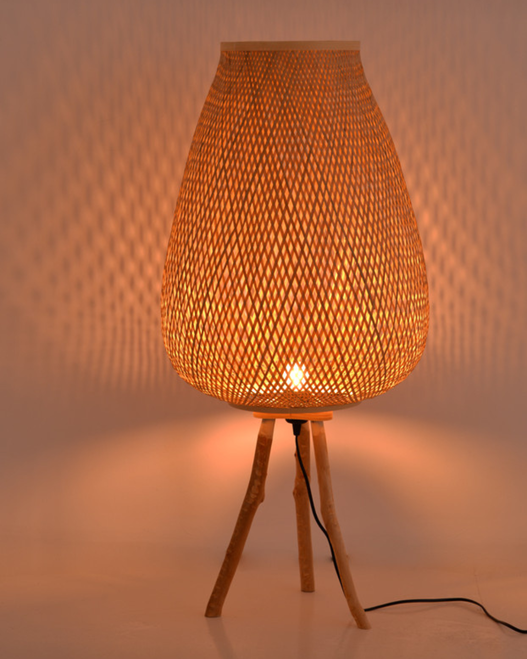 Boho Φωτιστικό Δαπέδου 46x46x94 εκ. Φυσικό - Image 4