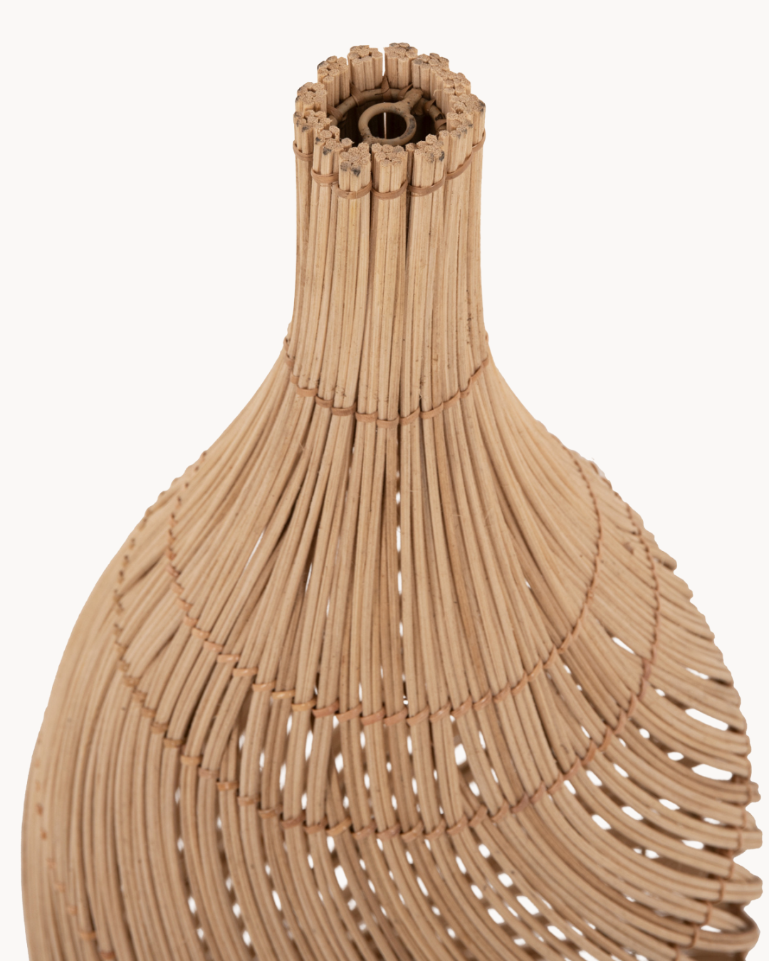 Boho Κρεμαστό Φωτιστικό από Rattan Φ23x53 εκ. Φυσικό - Image 6