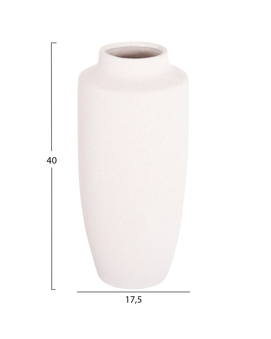 Elegant Διακοσμητικό Βάζο Κεραμικό Φ17,5x40 εκ. Εκρού - Image 4