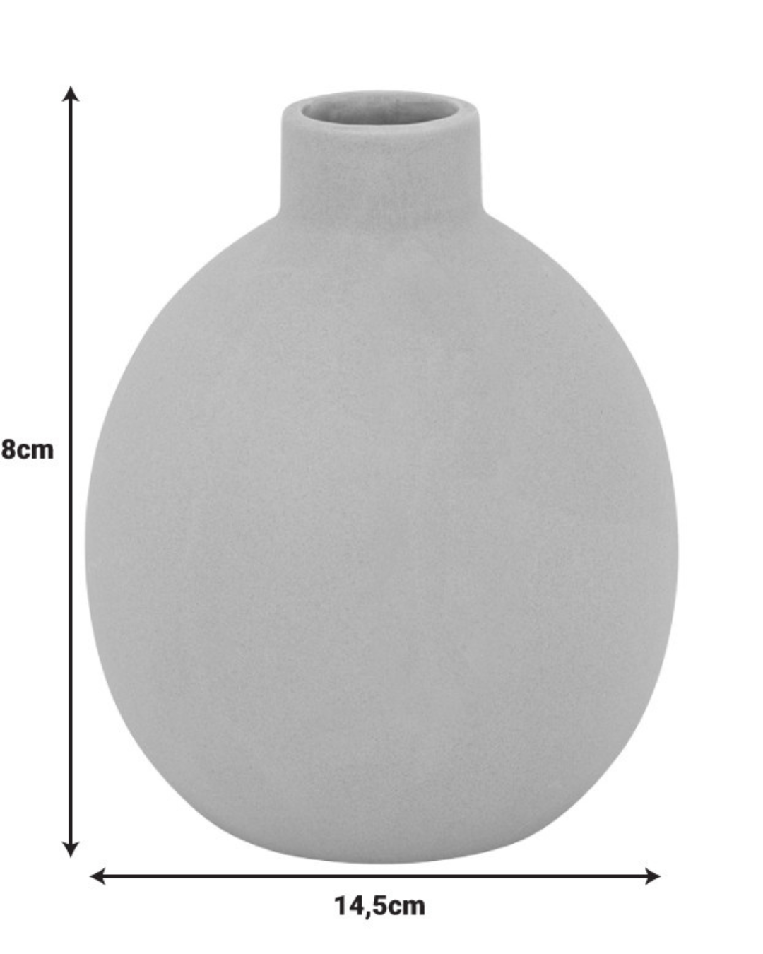 Modern Διακοσμητικό Βάζο Κεραμικό 14,5x14,5x18 εκ. Μπεζ - Image 4