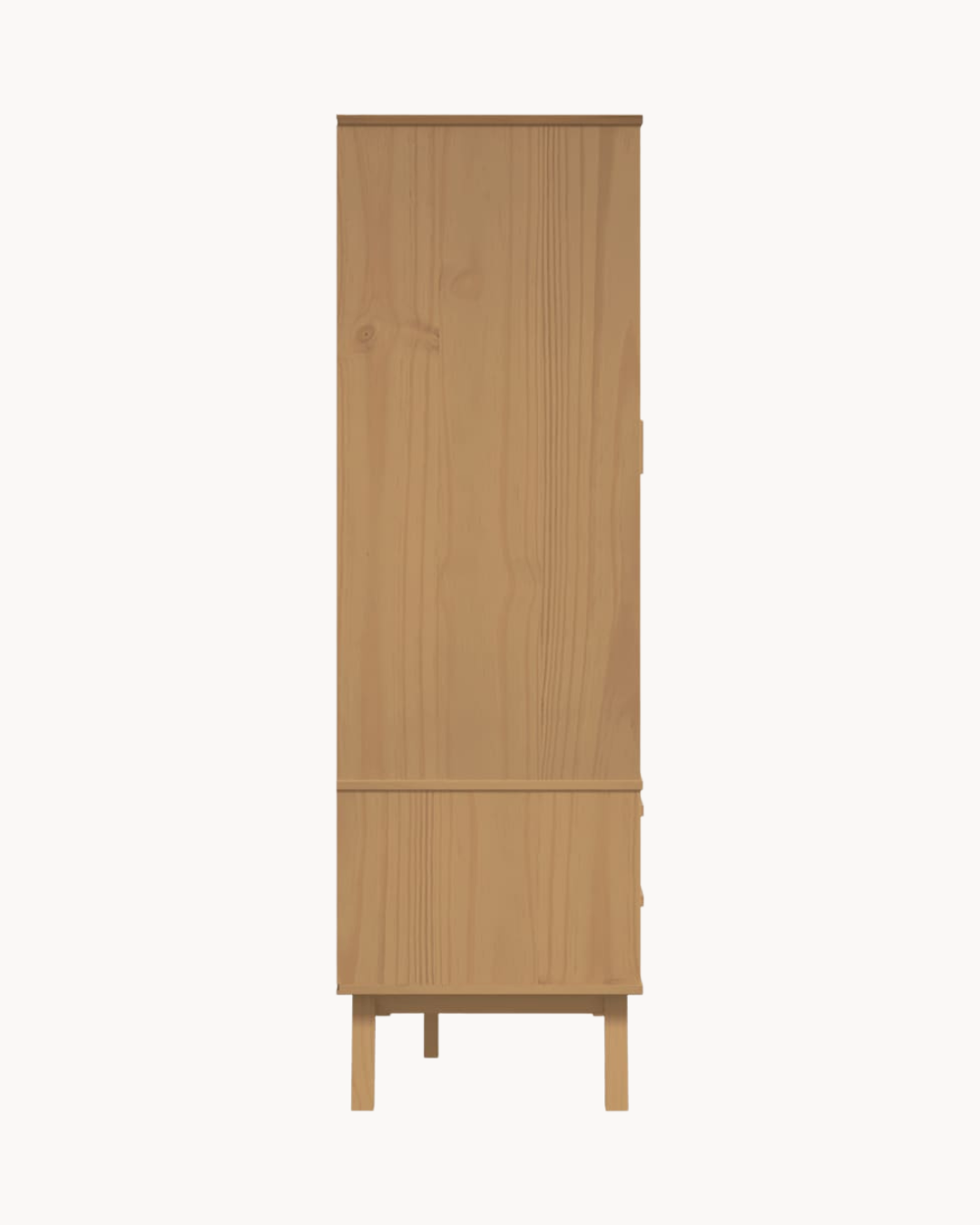Scandinavian Μασίφ Ξύλινη Ντουλάπα 76,5 εκ. Μελί - Image 5