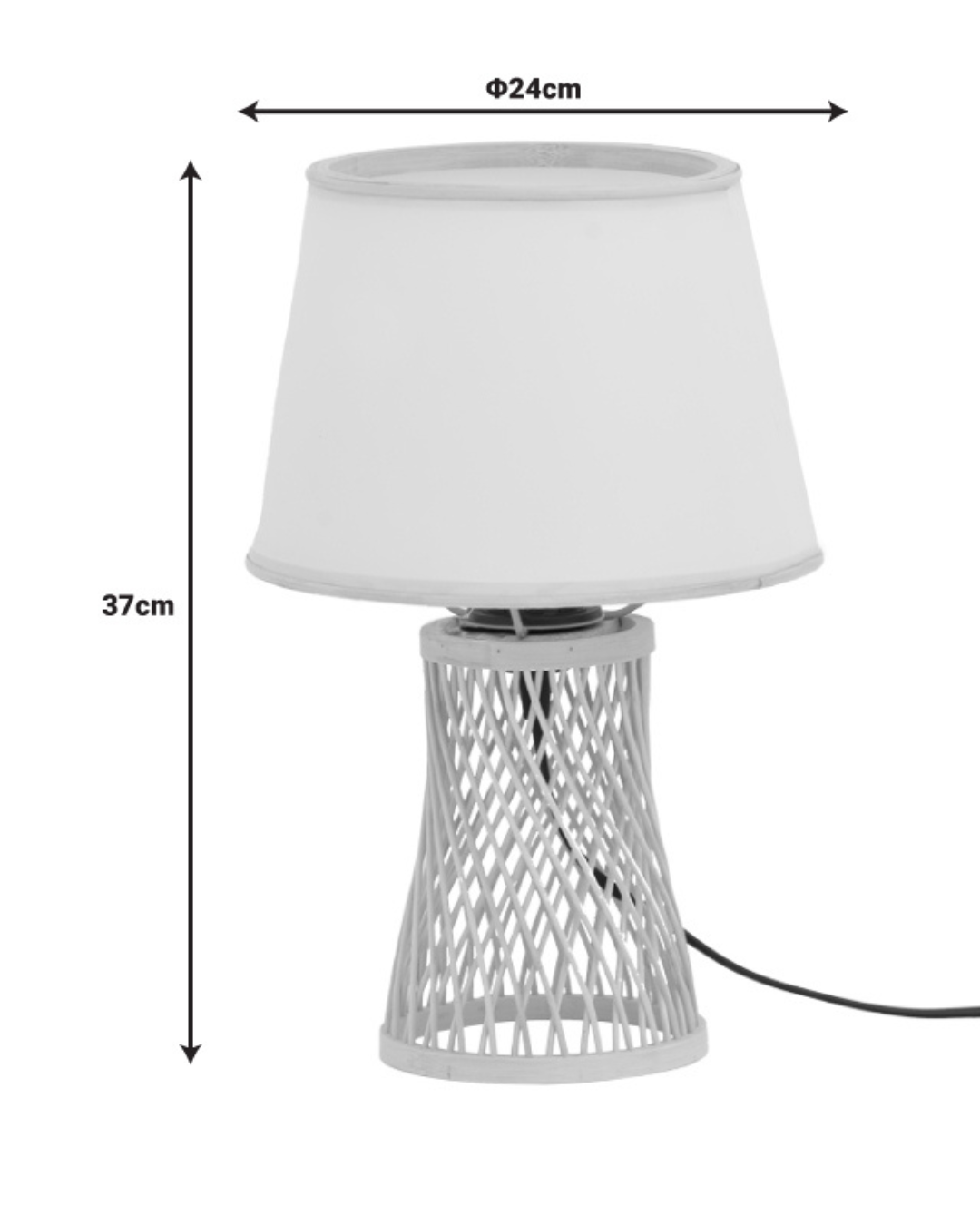 Boho Επιτραπέζιο Φωτιστικό Bamboo 24x37εκ Φυσικό - Image 6