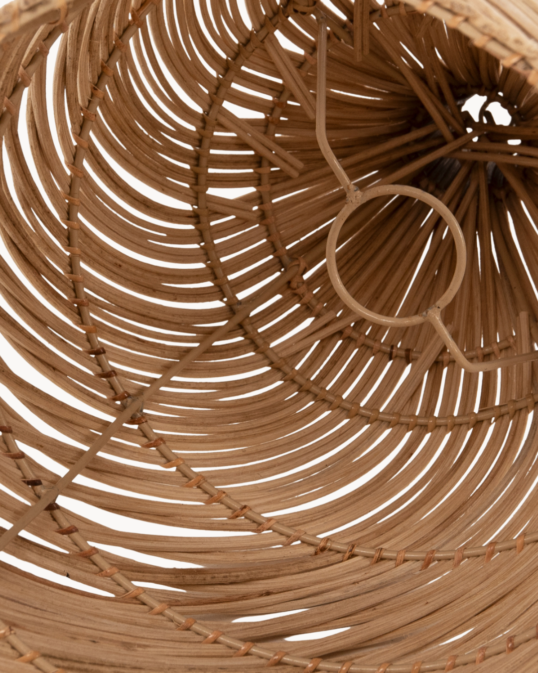 Boho Κρεμαστό Φωτιστικό από Rattan Φ23x53 εκ. Φυσικό - Image 4
