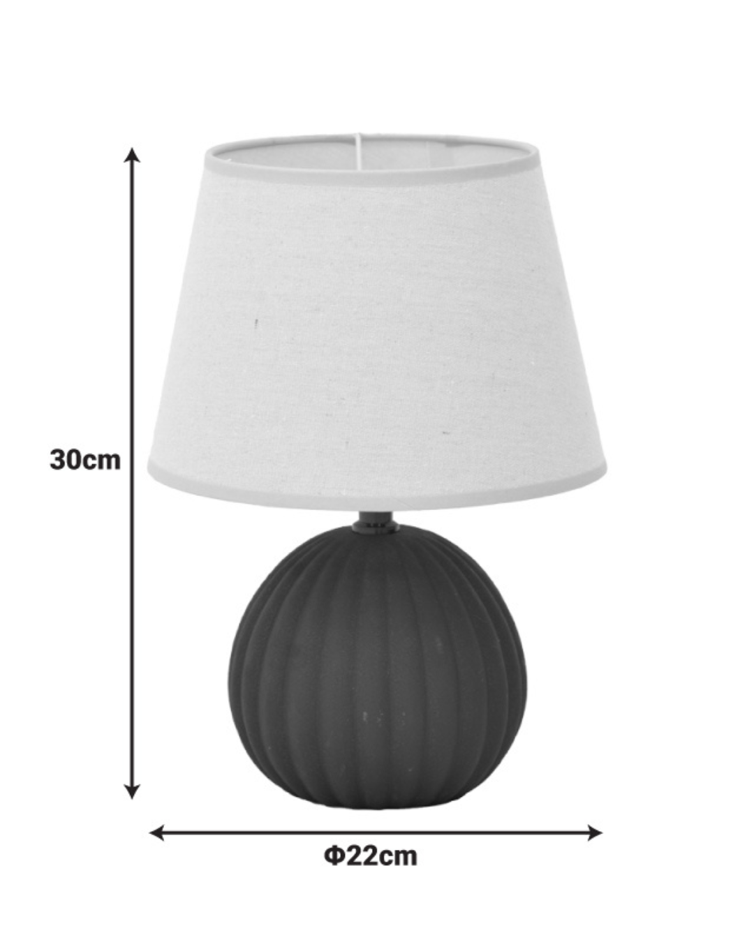 Modern Classic Επιτραπέζιο Φωτιστικό 22x30εκ Μπεζ - Image 7