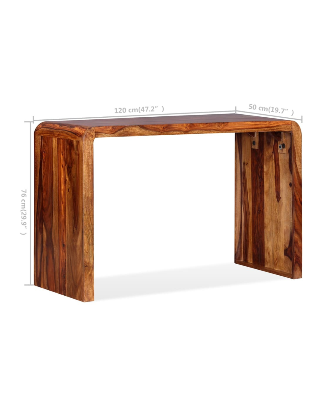 Minimal Modern Ξύλινη Κονσόλα-Γραφείο 120cm μελί - Image 6