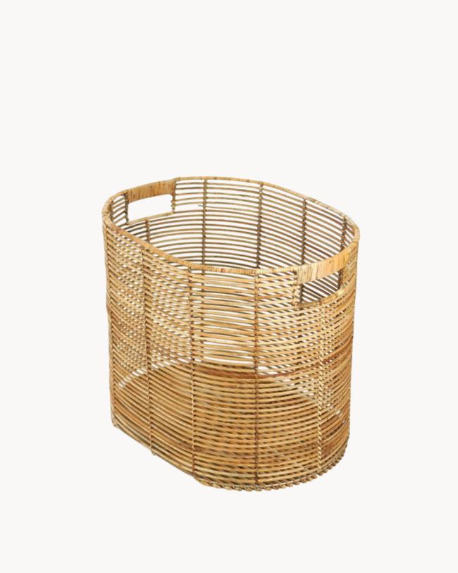 Natural Boho Διακοσμητικό Καλάθι 2 Μεγέθη Φυσικό