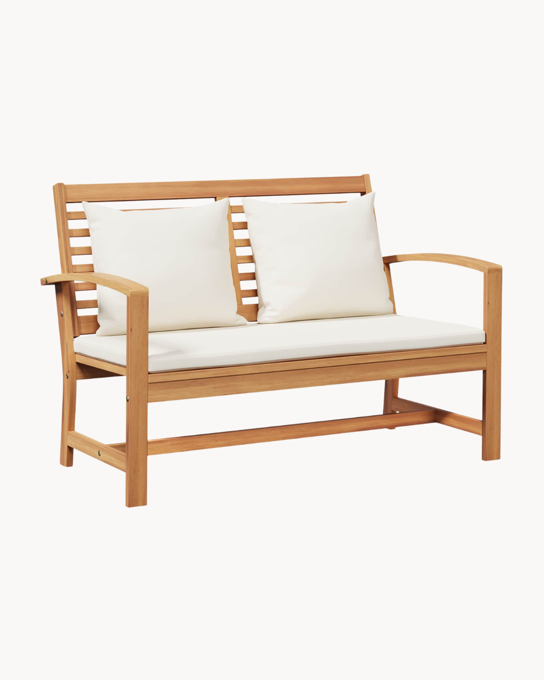 Zen Retreat Σετ Καθιστικού Κήπου 3τμχ Μασίφ Ξύλο Teak με 2 Παγκάκια Φυσικό - Image 3