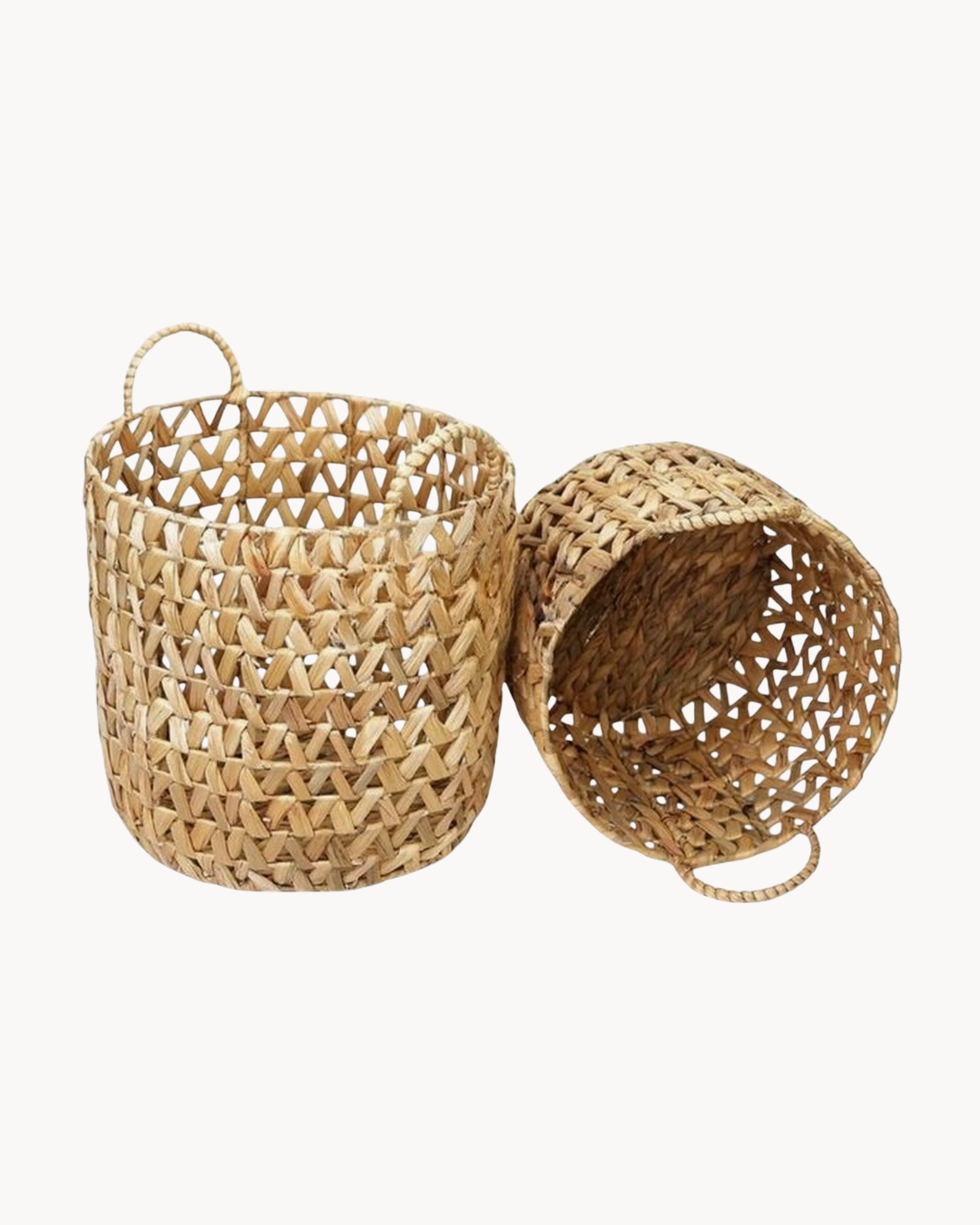 Natural Boho Σετ Διακοσμητικών Καλαθιών 2τμχ Φυσικό - Image 5