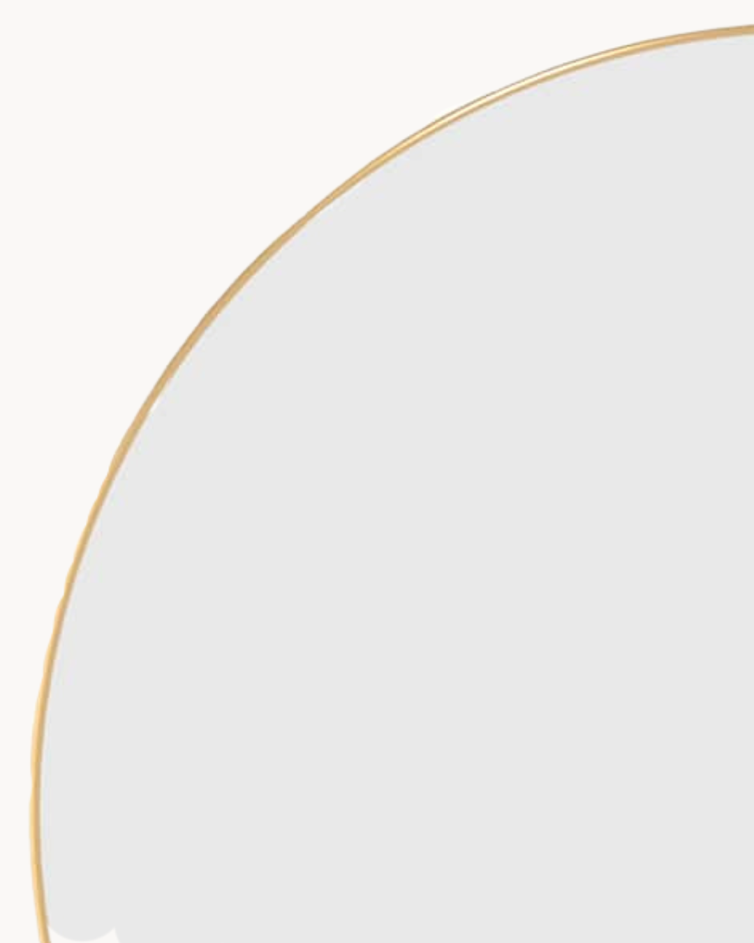 Minimal Στρογγυλός Καθρέφτης Τοίχου Φ60 εκ. Χρυσό - Image 3