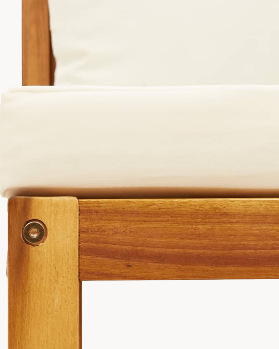 Φτιάξτε το Δικό σας Set από Μασίφ Ξύλο Ακακίας & PE Rattan Φυσικό/Κρεμ - Image 7