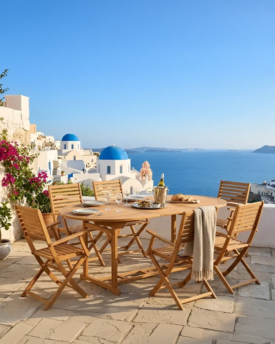 Expandable Σετ Τραπεζαρίας Κήπου από Μασίφ Ξύλο Ακακίας120-170x100x74 εκ. Φυσικό - Image 6