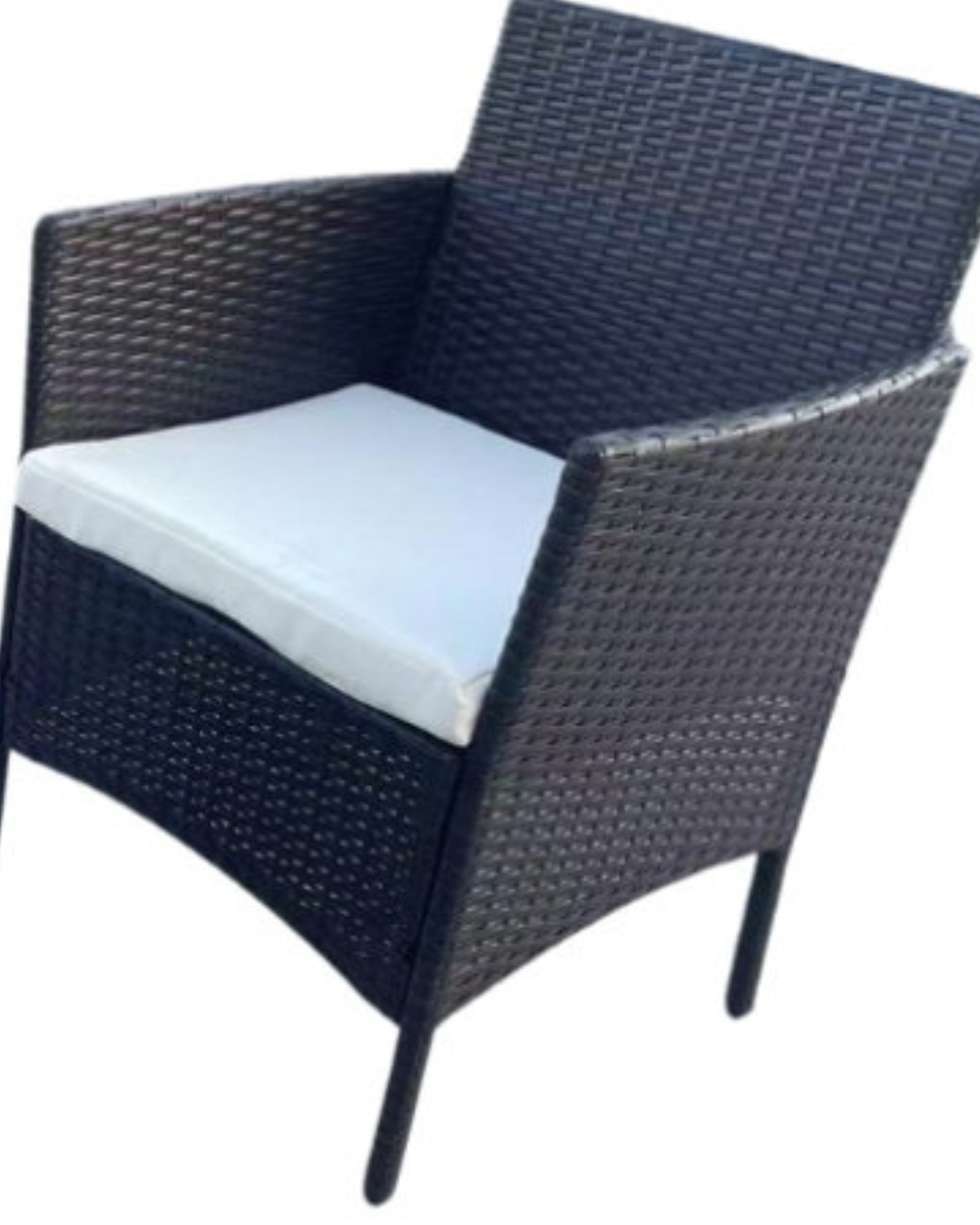 Urban Rattan Σετ Τραπεζαρίας από Συνθετικό Rattan 53x53x54 εκ. Γκρι - Image 6