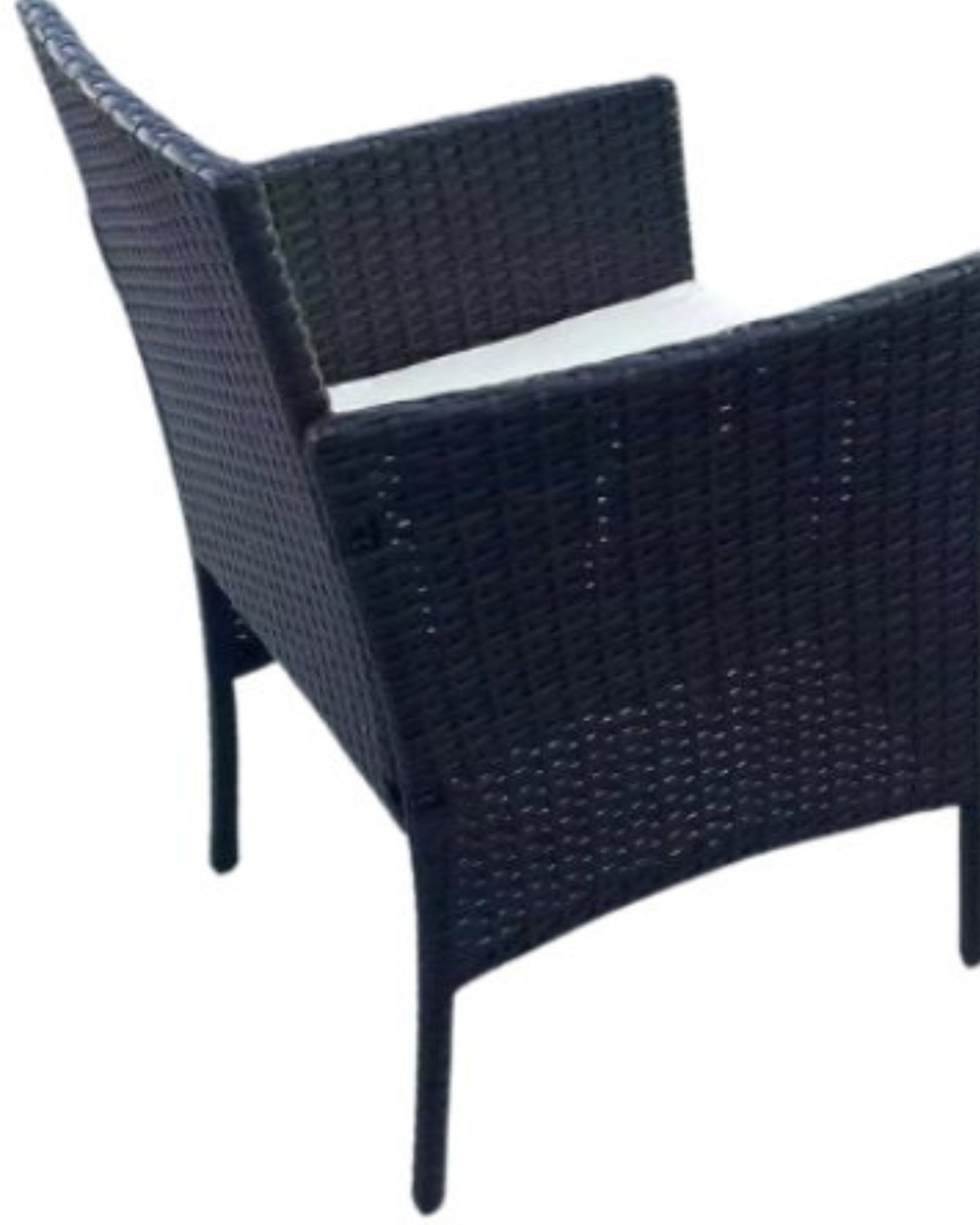 Urban Rattan Σετ Τραπεζαρίας από Συνθετικό Rattan 53x53x54 εκ. Γκρι - Image 7