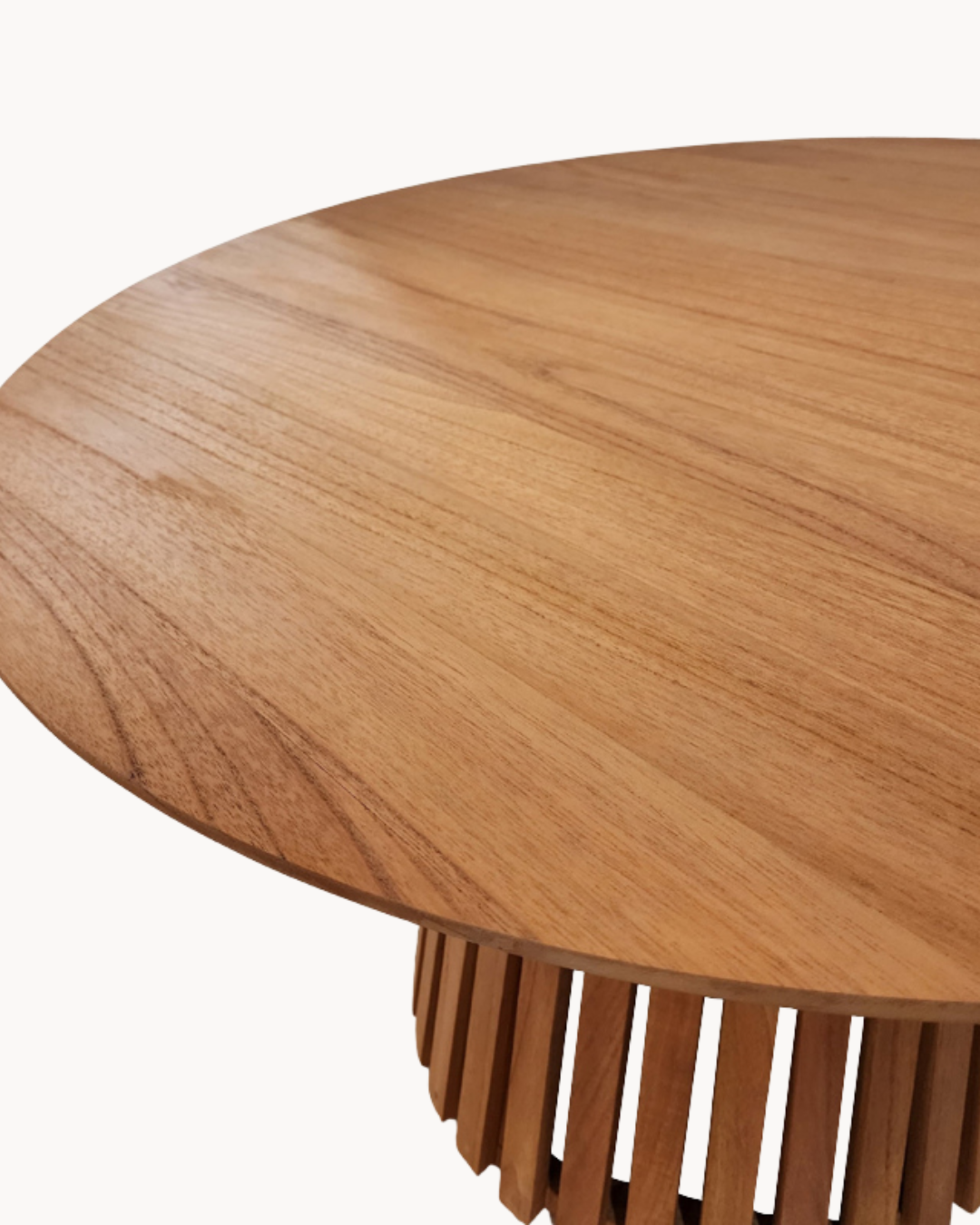 Elegance Σετ Τραπεζαρίας Κήπου 5 τμχ από Ξύλο Teak & Σχοινί 120x120x75 εκ. Φυσικό - Image 4