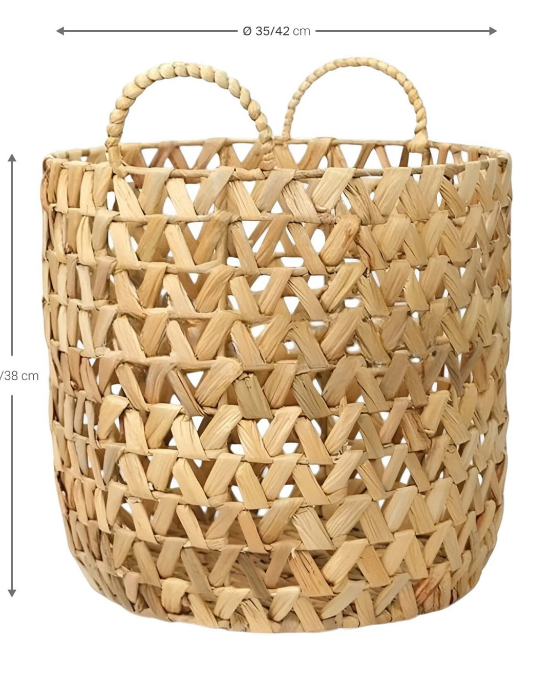 Natural Boho Σετ Διακοσμητικών Καλαθιών 2τμχ Φυσικό - Image 6