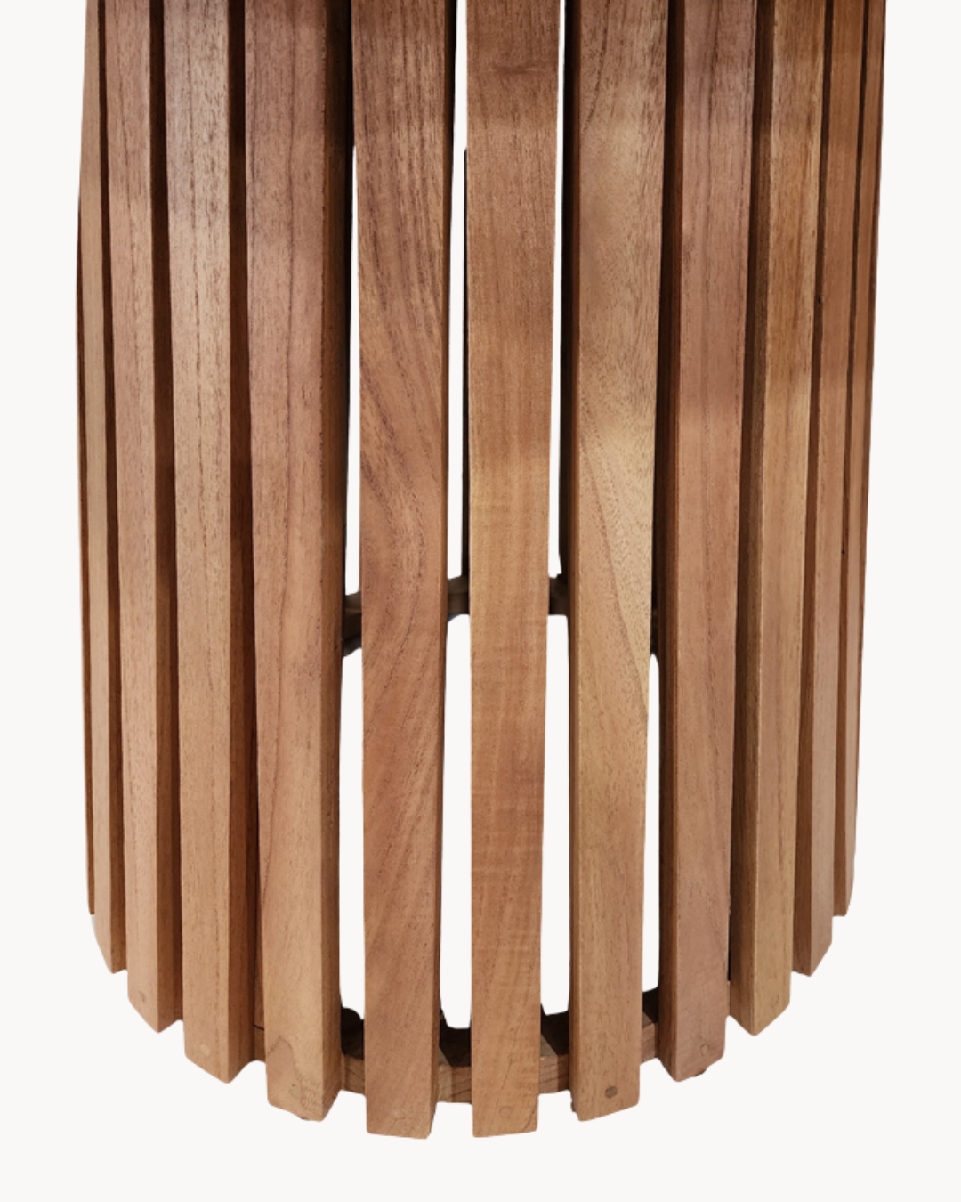 Natural Luxe Σετ Τραπεζαρίας Κήπου7τμχ από Ξύλο Teak & Σχοινί Φυσικό/Μπεζ - Image 5