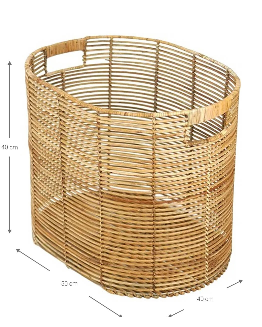 Natural Boho Διακοσμητικό Καλάθι 2 Μεγέθη Φυσικό - Image 6
