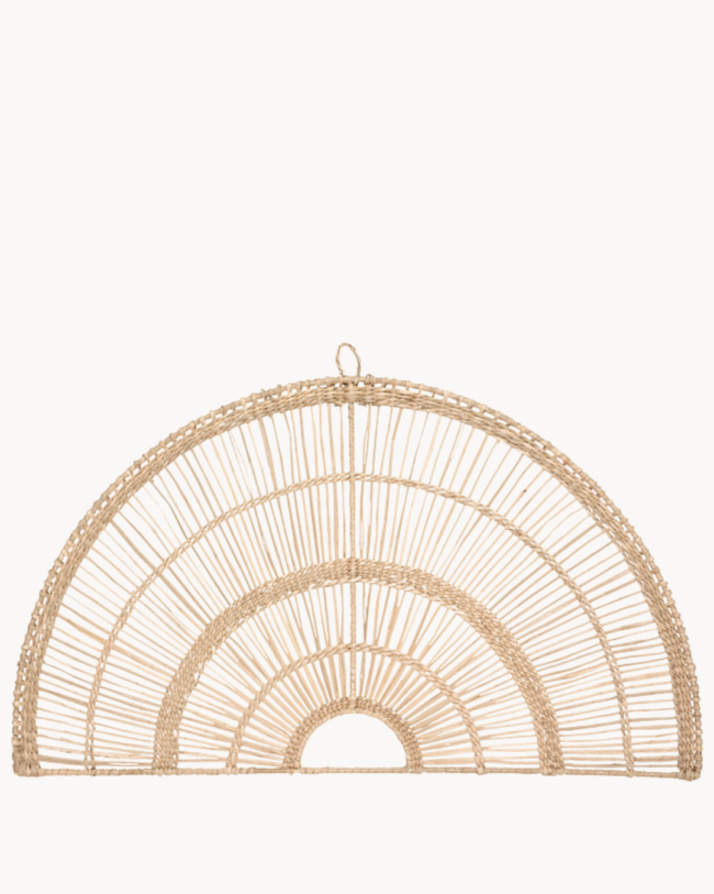 Boho Διακοσμητικό Τοίχου από Rattan 60,7x35,5 εκ. Φυσικό